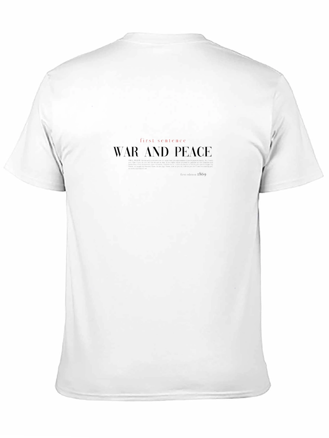 War and Peace Novel T-Shirt