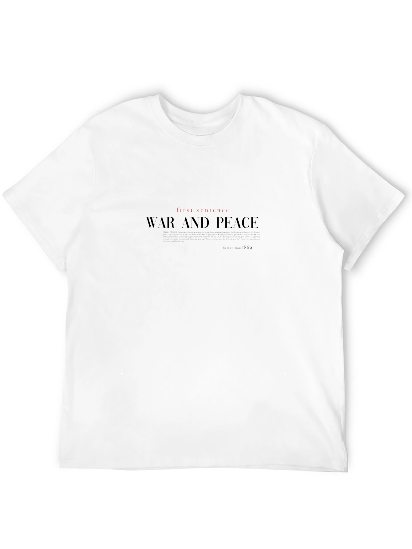 War and Peace Novel T-Shirt