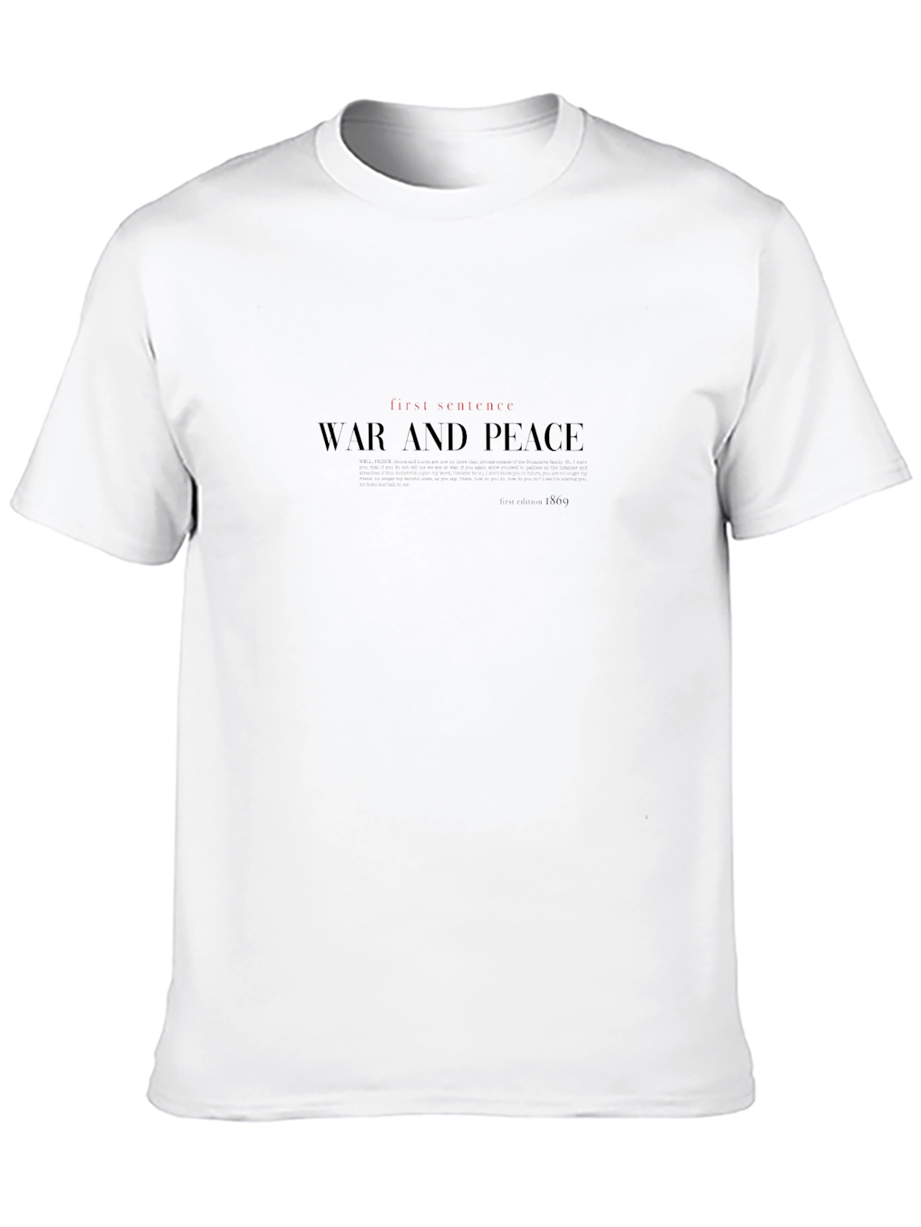 War and Peace Novel T-Shirt