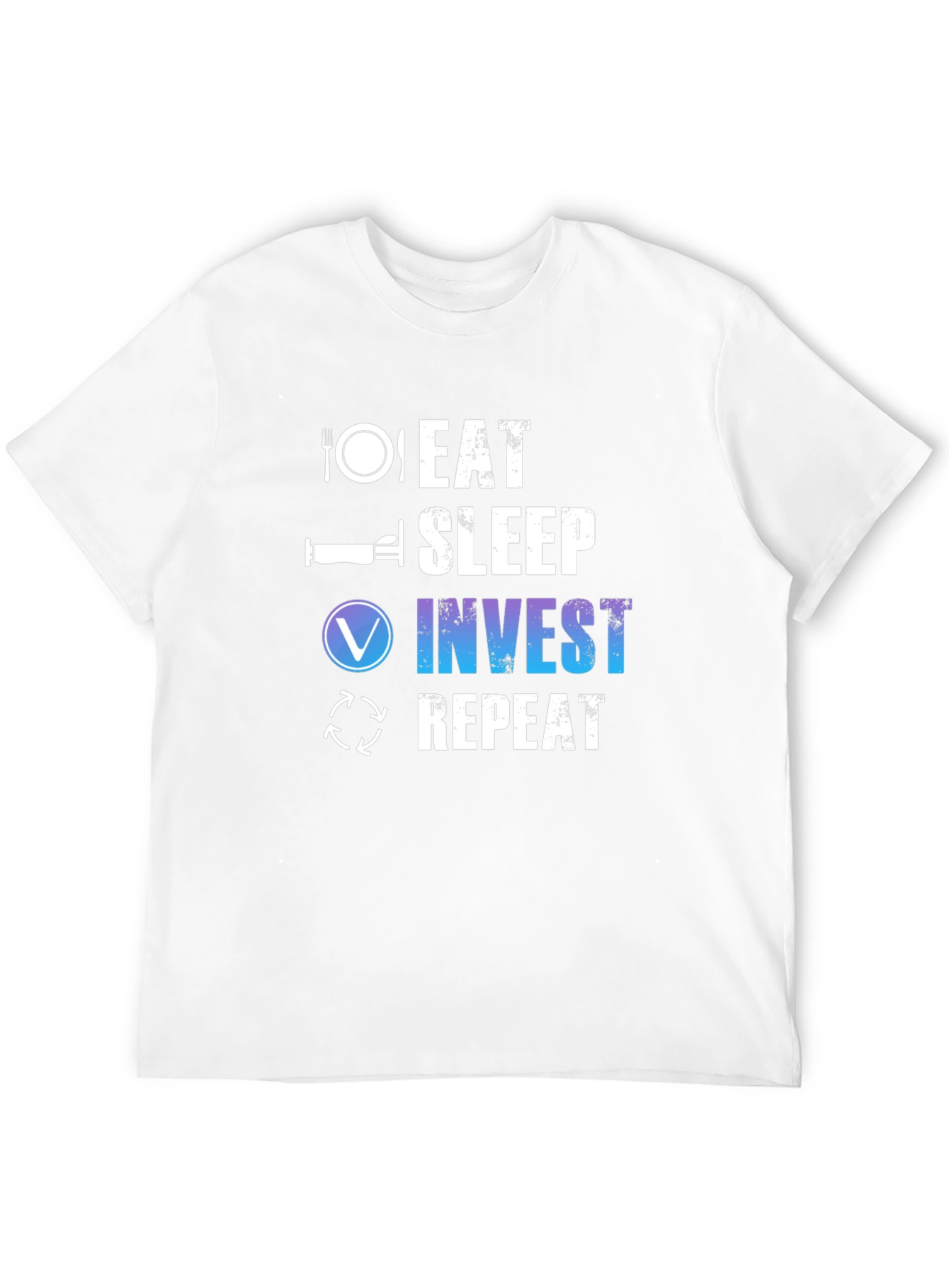 Eat Sleep Invest Repeat Black T-Shirt