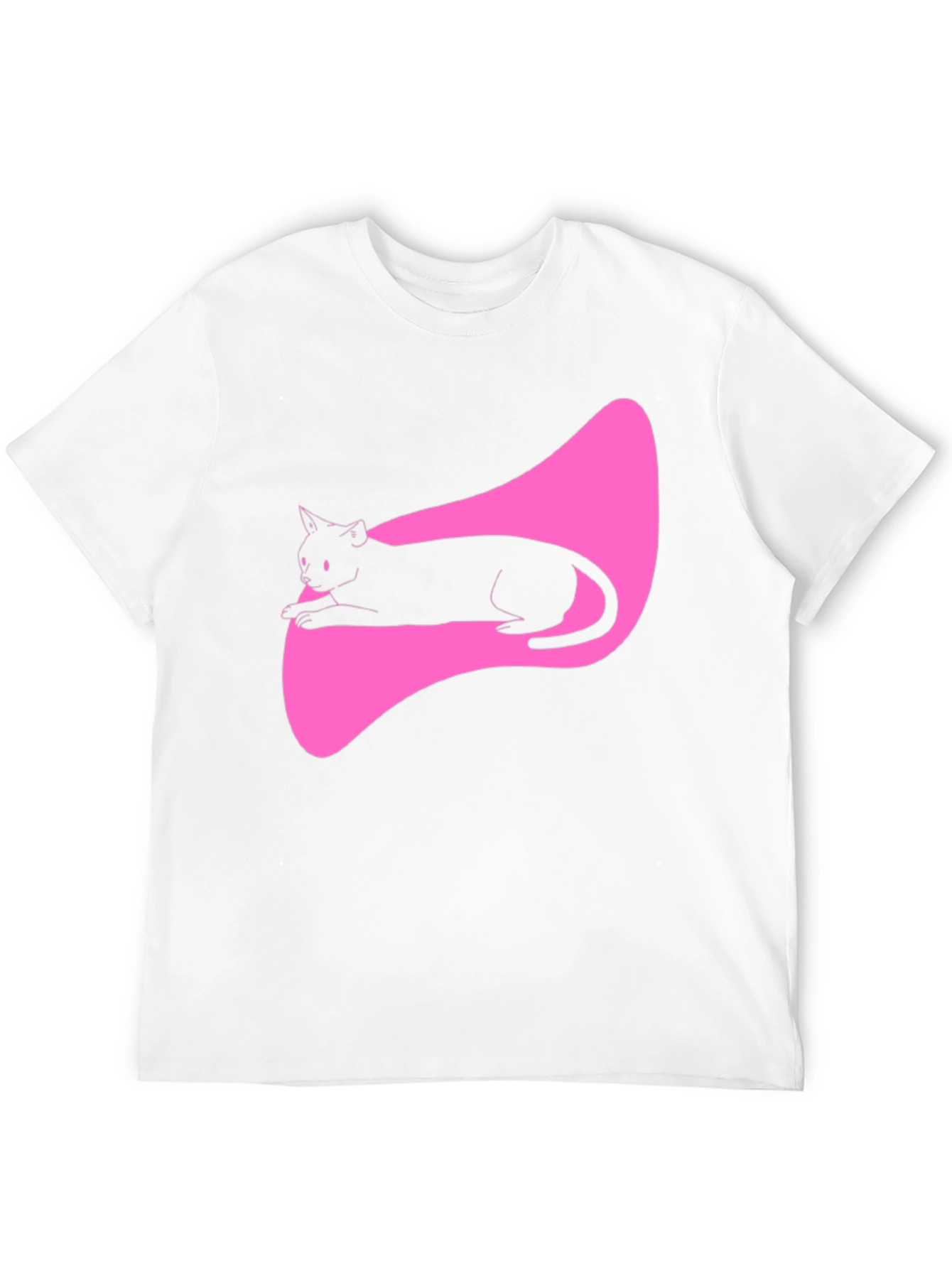 Black Cat Graphic Tee - Stylish Mens T-Shirt
