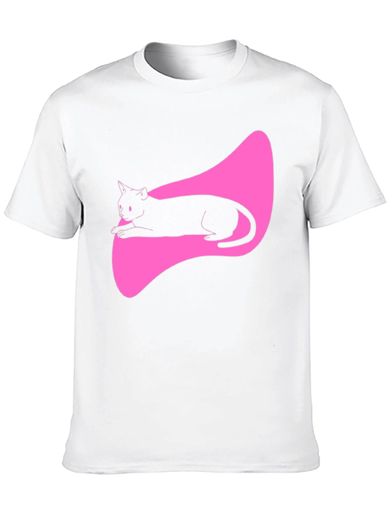 Black Cat Graphic Tee - Stylish Mens T-Shirt