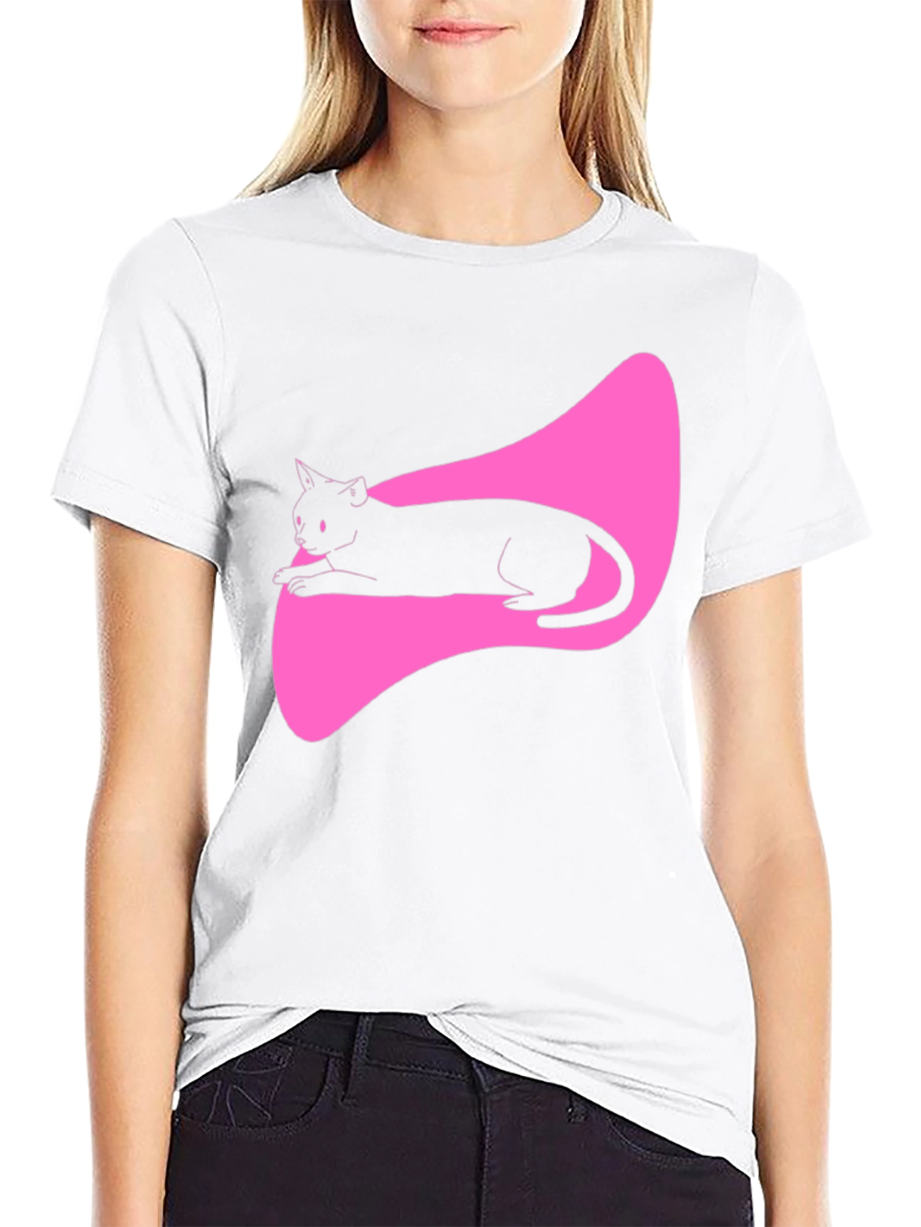 Black Cat Graphic Tee - Stylish Mens T-Shirt