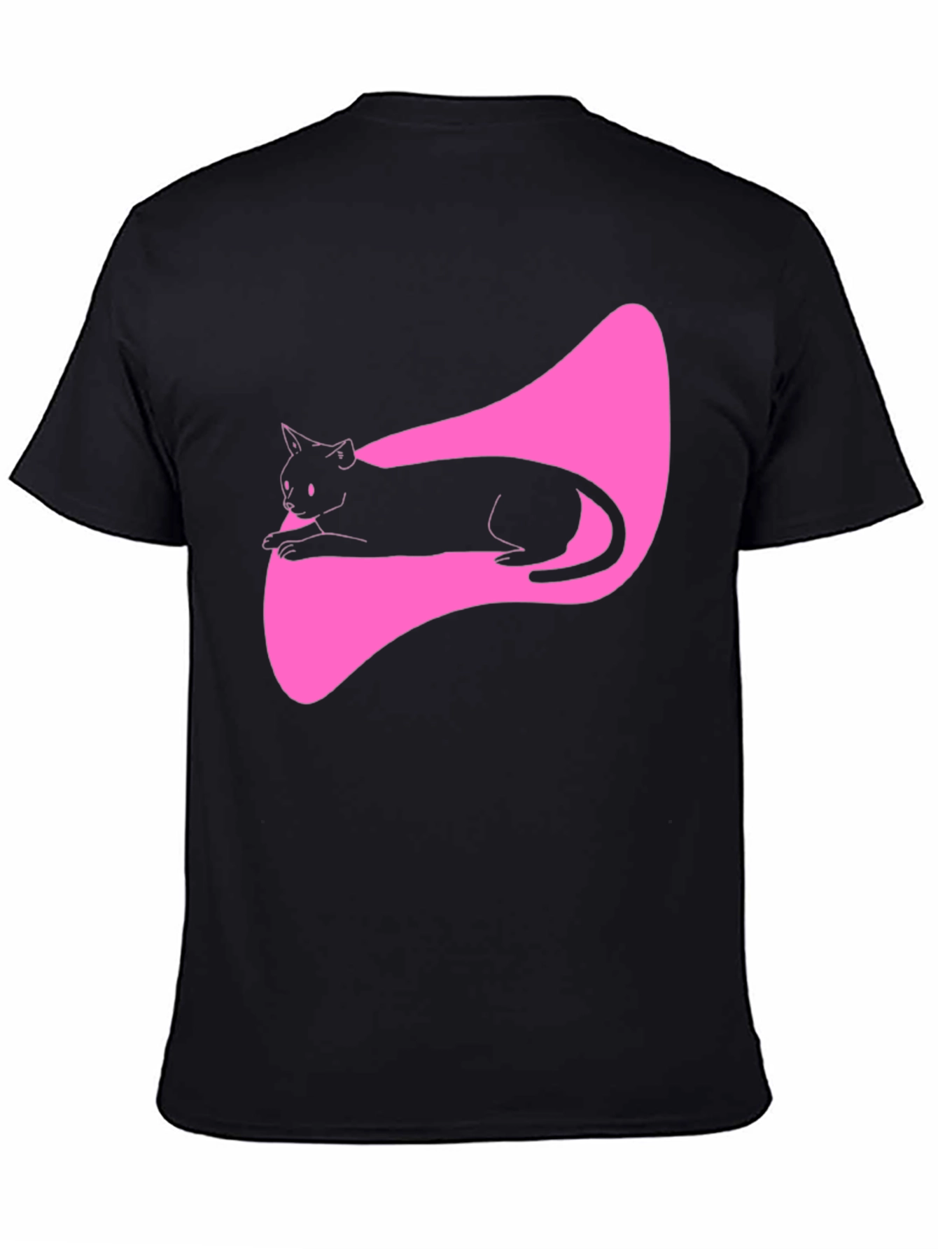 Black Cat Graphic Tee - Stylish Mens T-Shirt