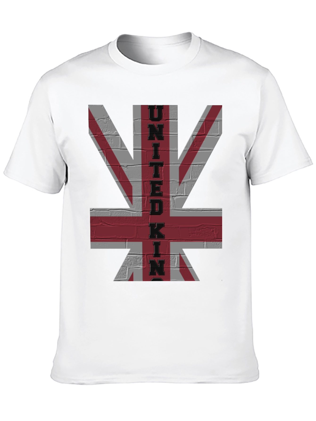 United Kingdom Flag Brick Wall Graphic Tee