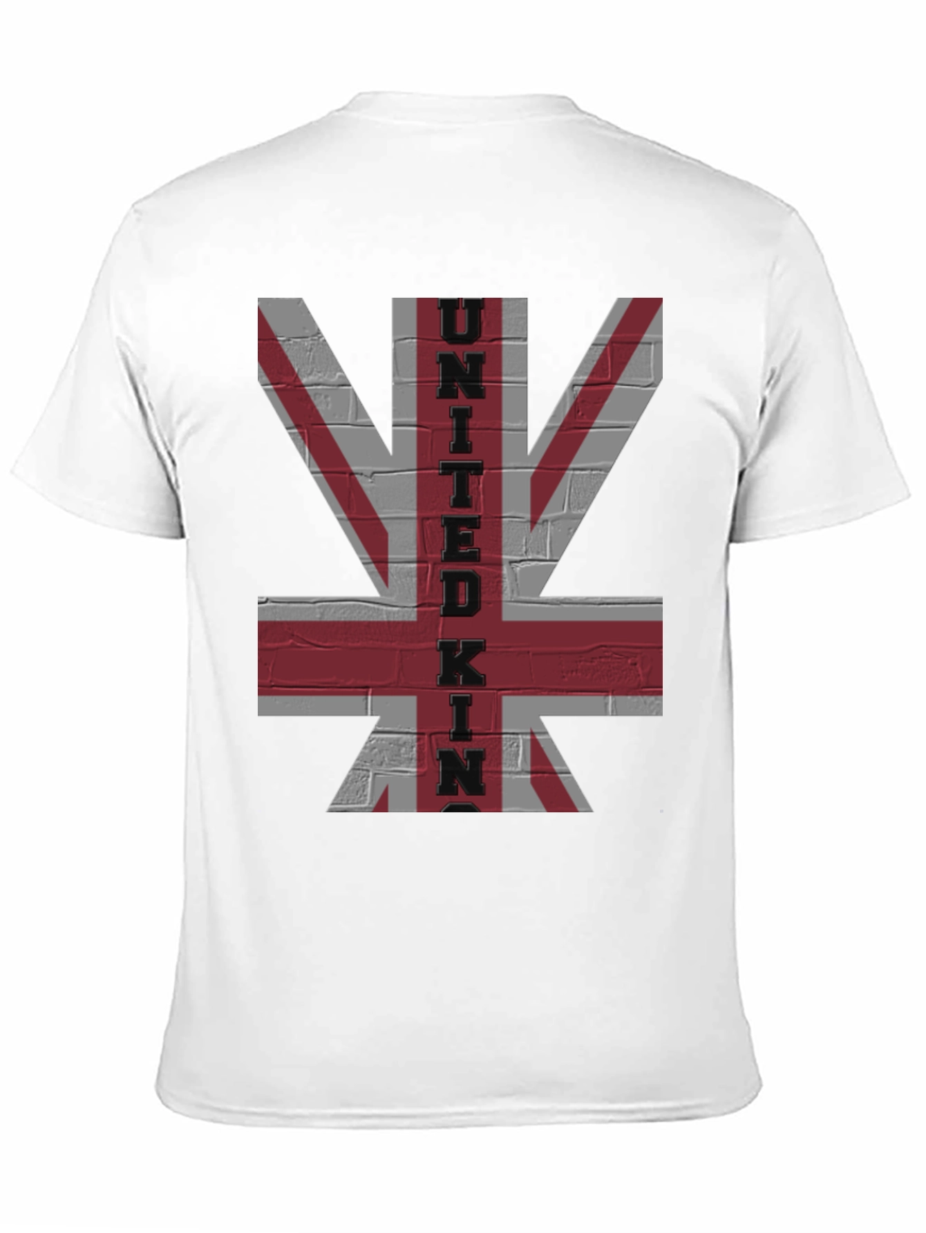 United Kingdom Flag Brick Wall Graphic Tee