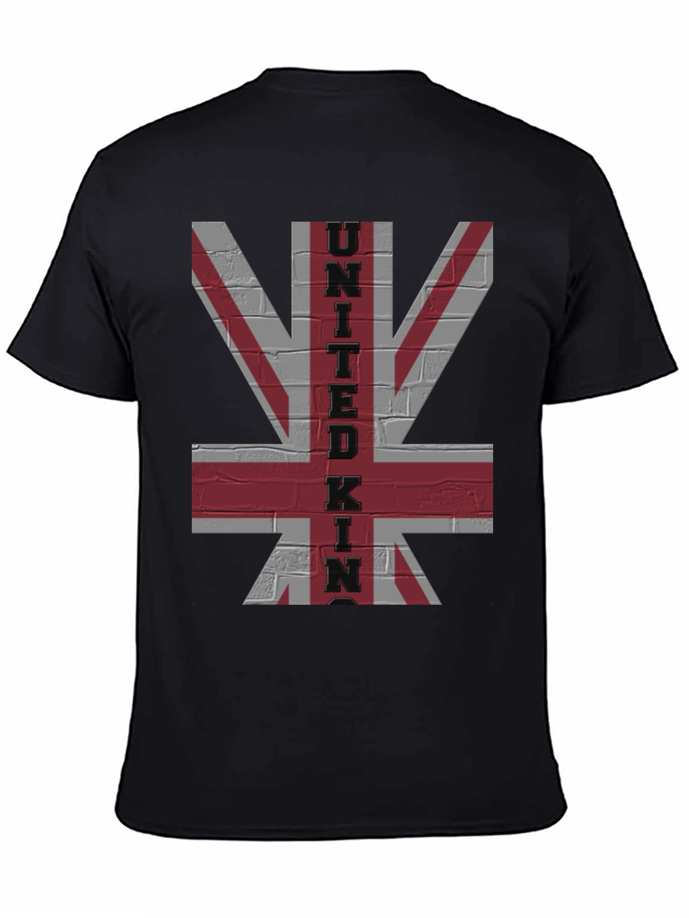 United Kingdom Flag Brick Wall Graphic Tee