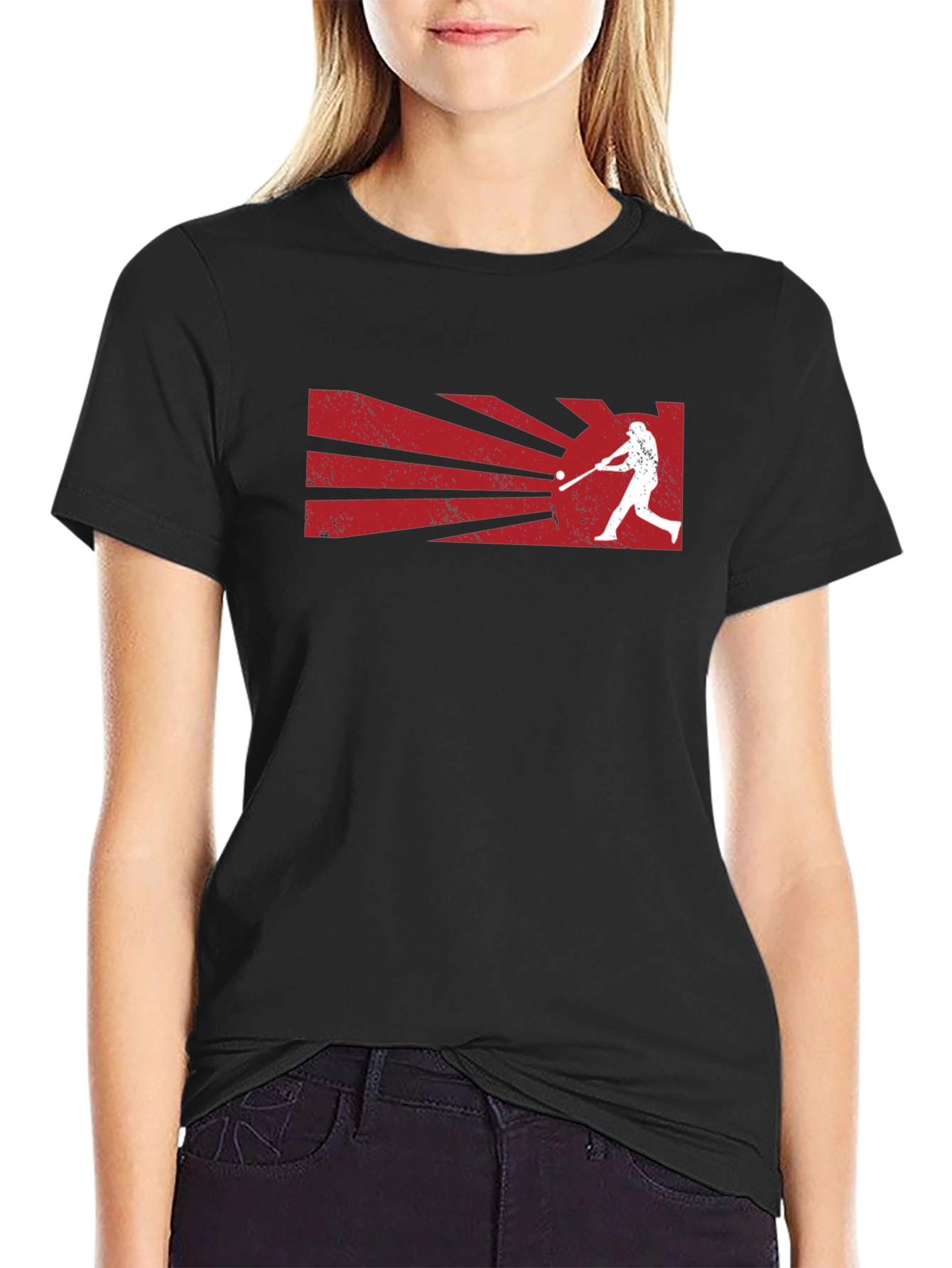 Baseball Batter Graphic Tee - Stylish Sports T-Shirt