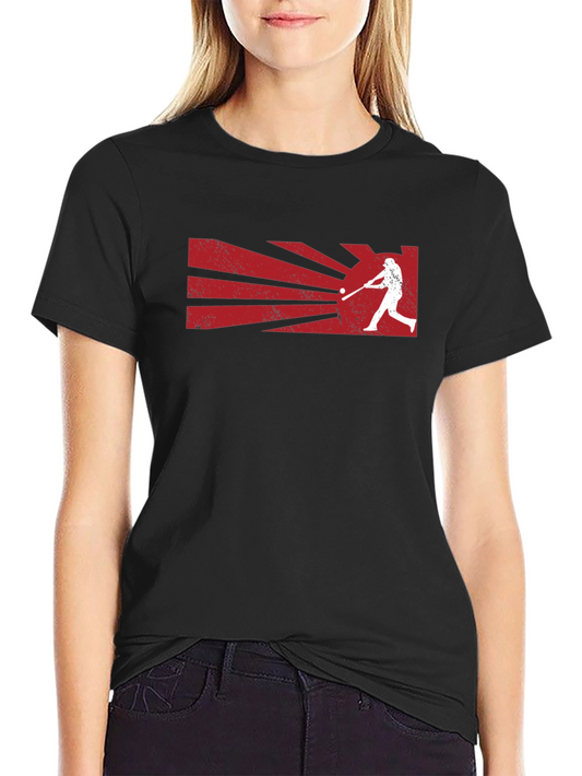 Baseball Batter Graphic Tee - Stylish Sports T-Shirt
