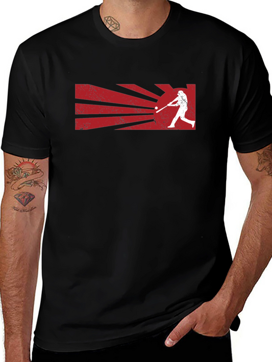 Baseball Batter Graphic Tee - Stylish Sports T-Shirt