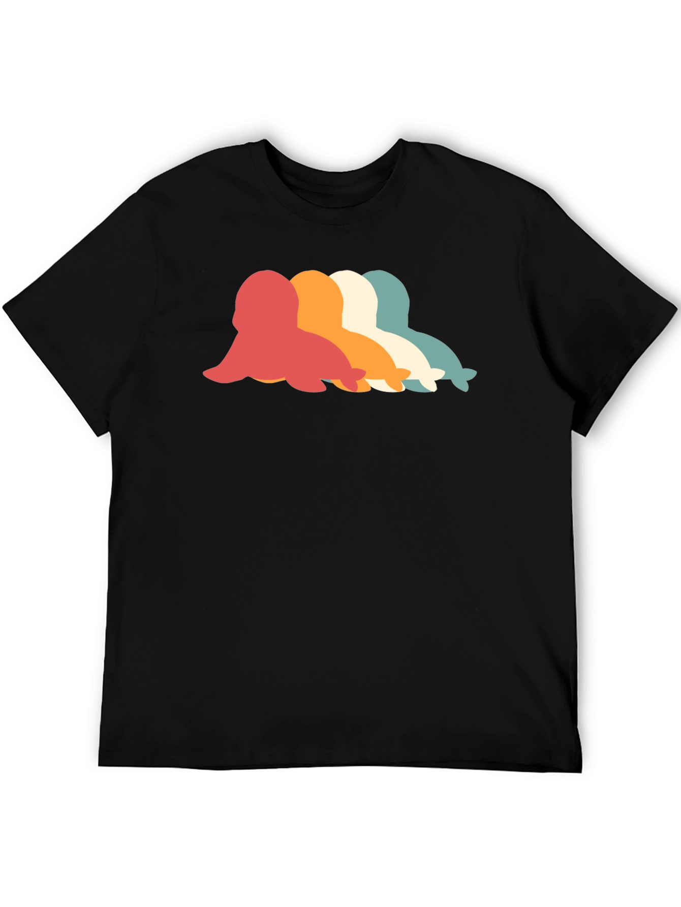 Retro Seal Graphic T-Shirt - Classic Black Tee