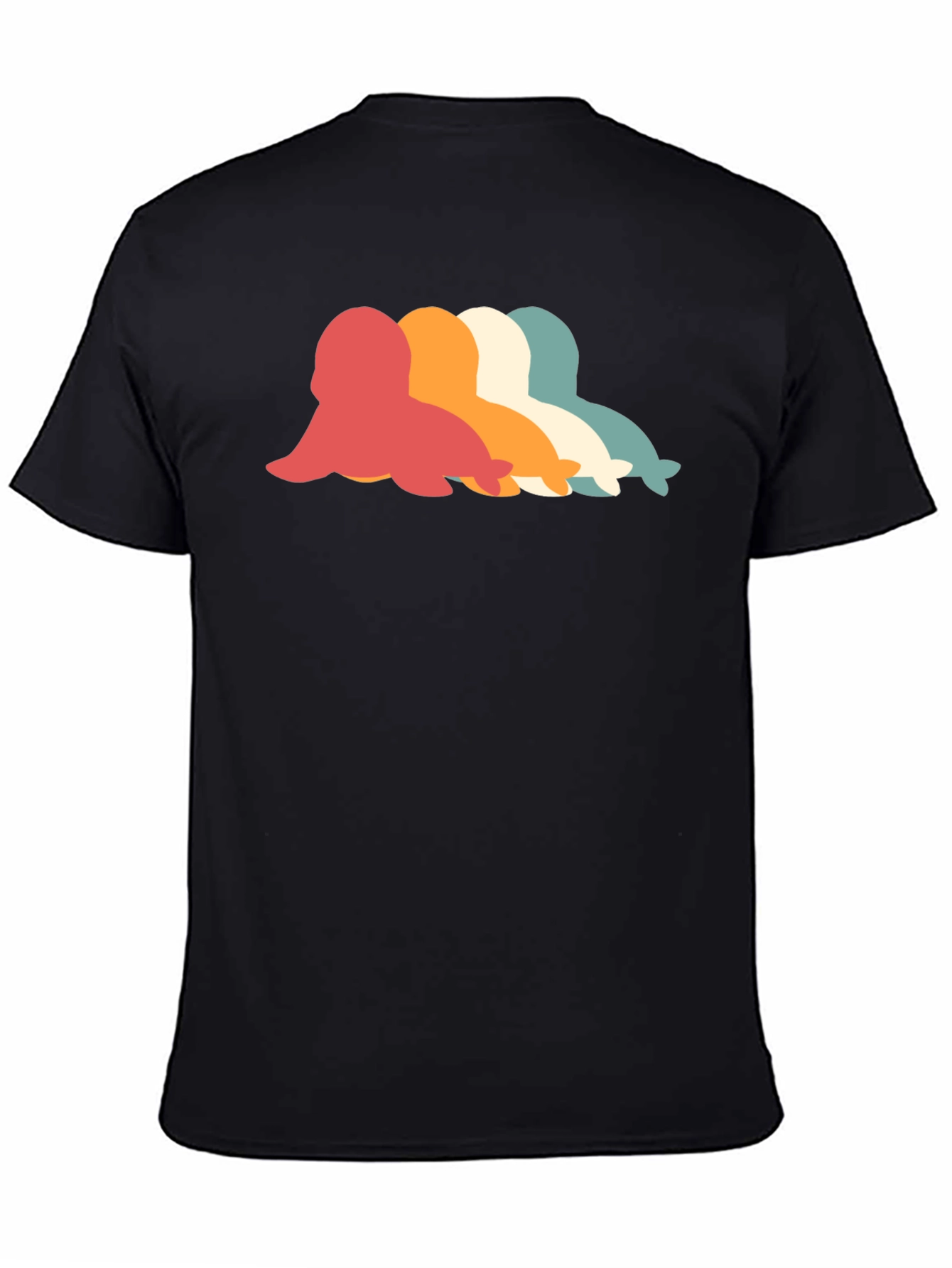 Retro Seal Graphic T-Shirt - Classic Black Tee