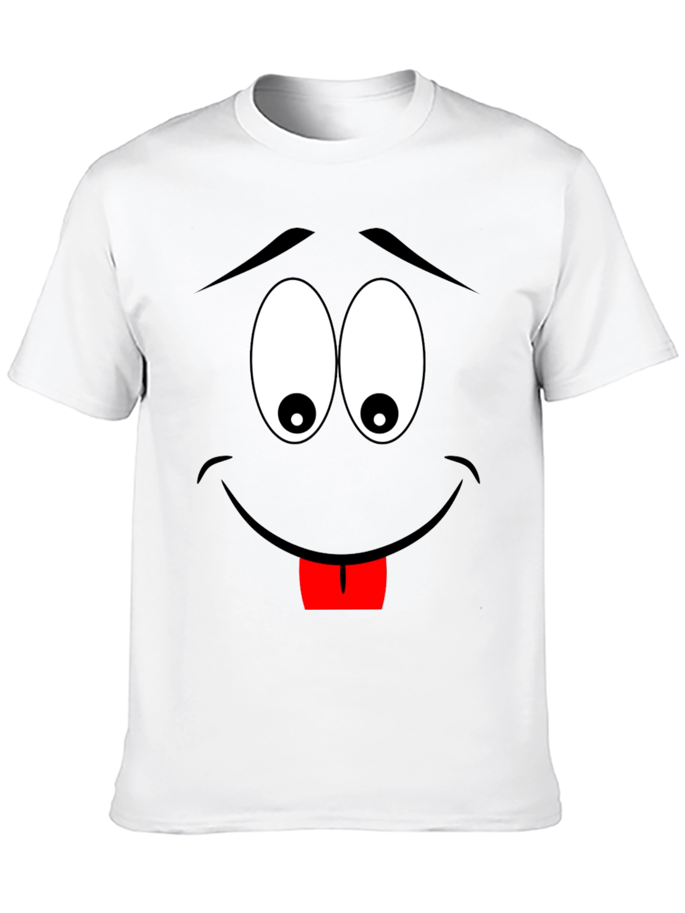 Cartoon Face Black T-Shirt
