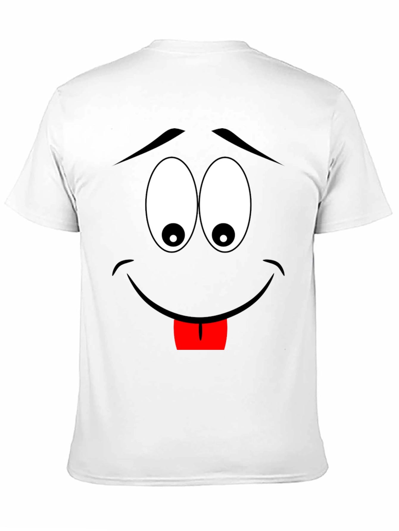 Cartoon Face Black T-Shirt