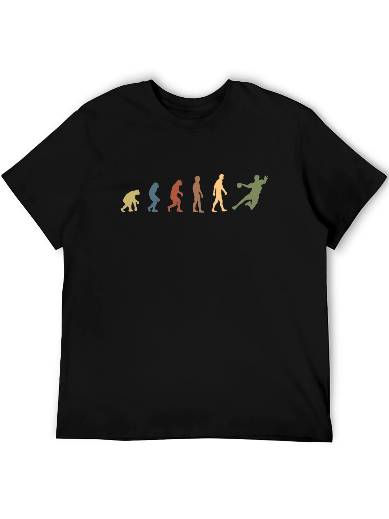 Evolution of Handball T-Shirt - Black Cotton Tee