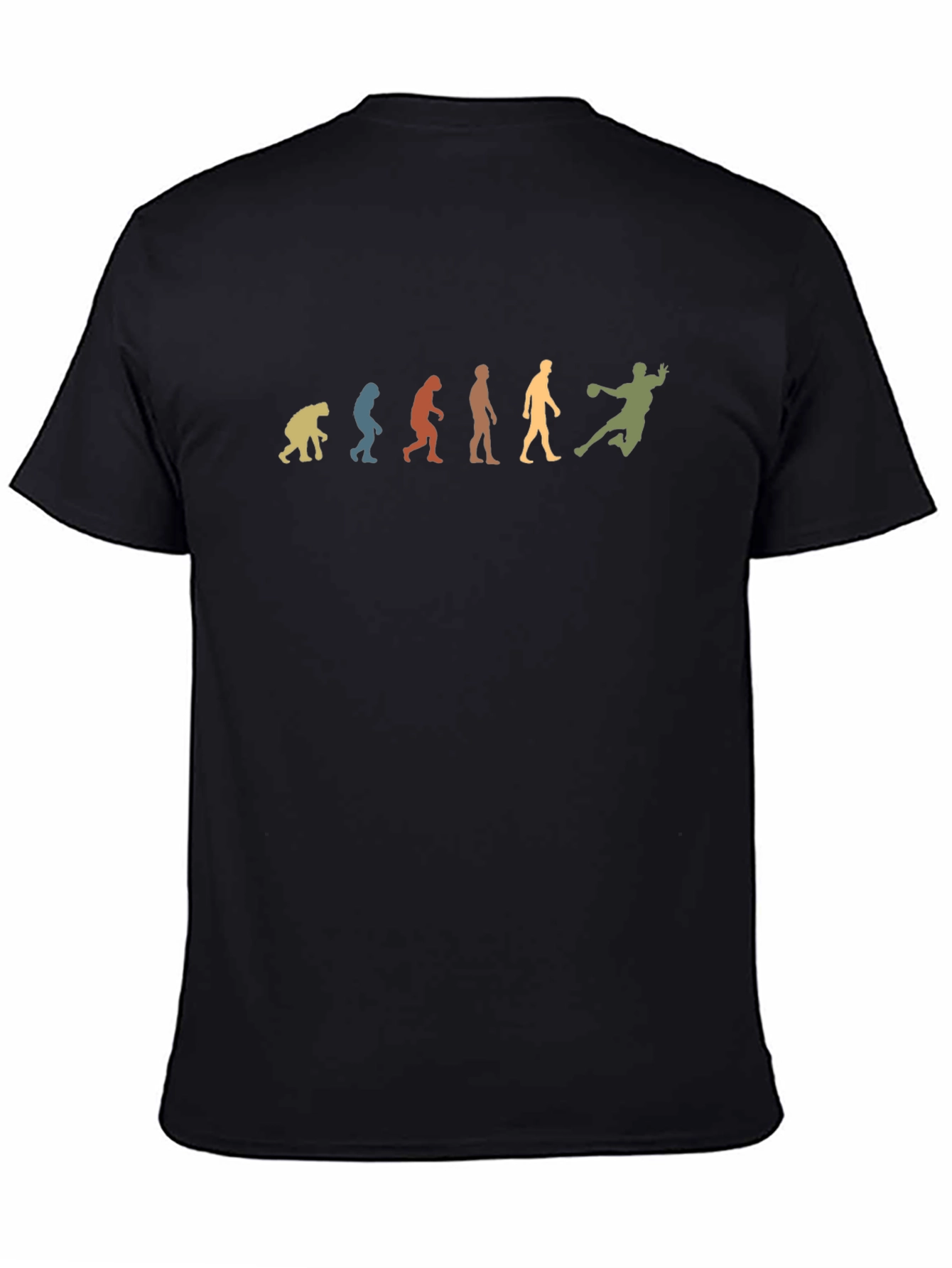 Evolution of Handball T-Shirt - Black Cotton Tee