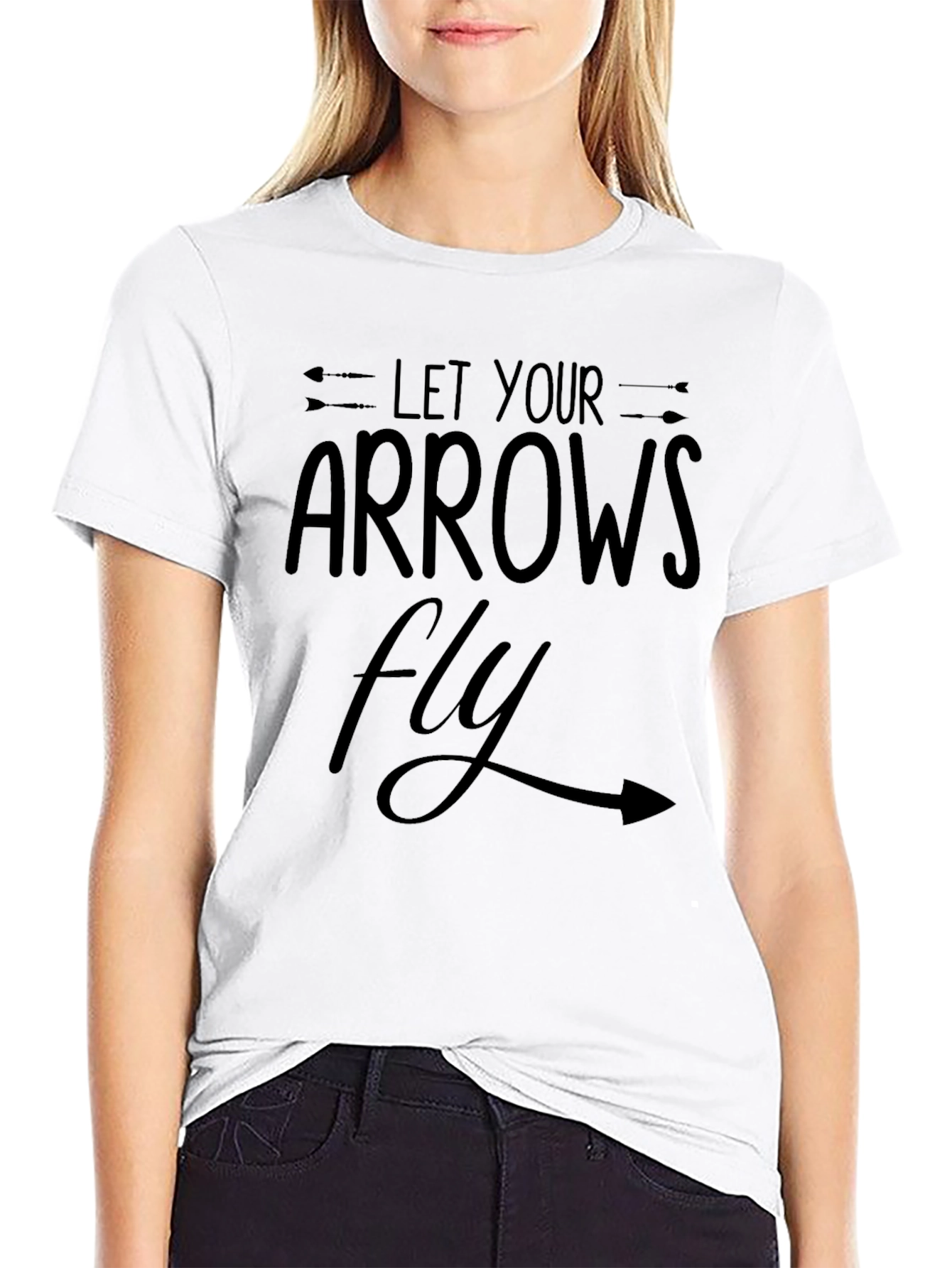 Let Your Arrows Fly Black T-Shirt