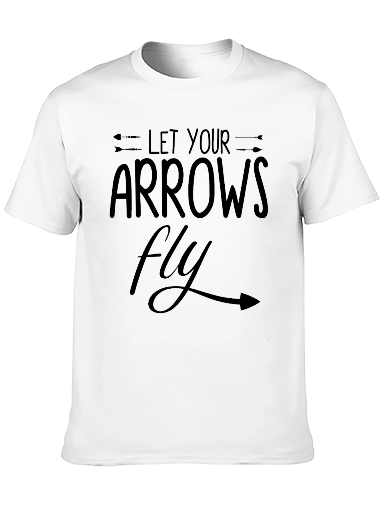 Let Your Arrows Fly Black T-Shirt