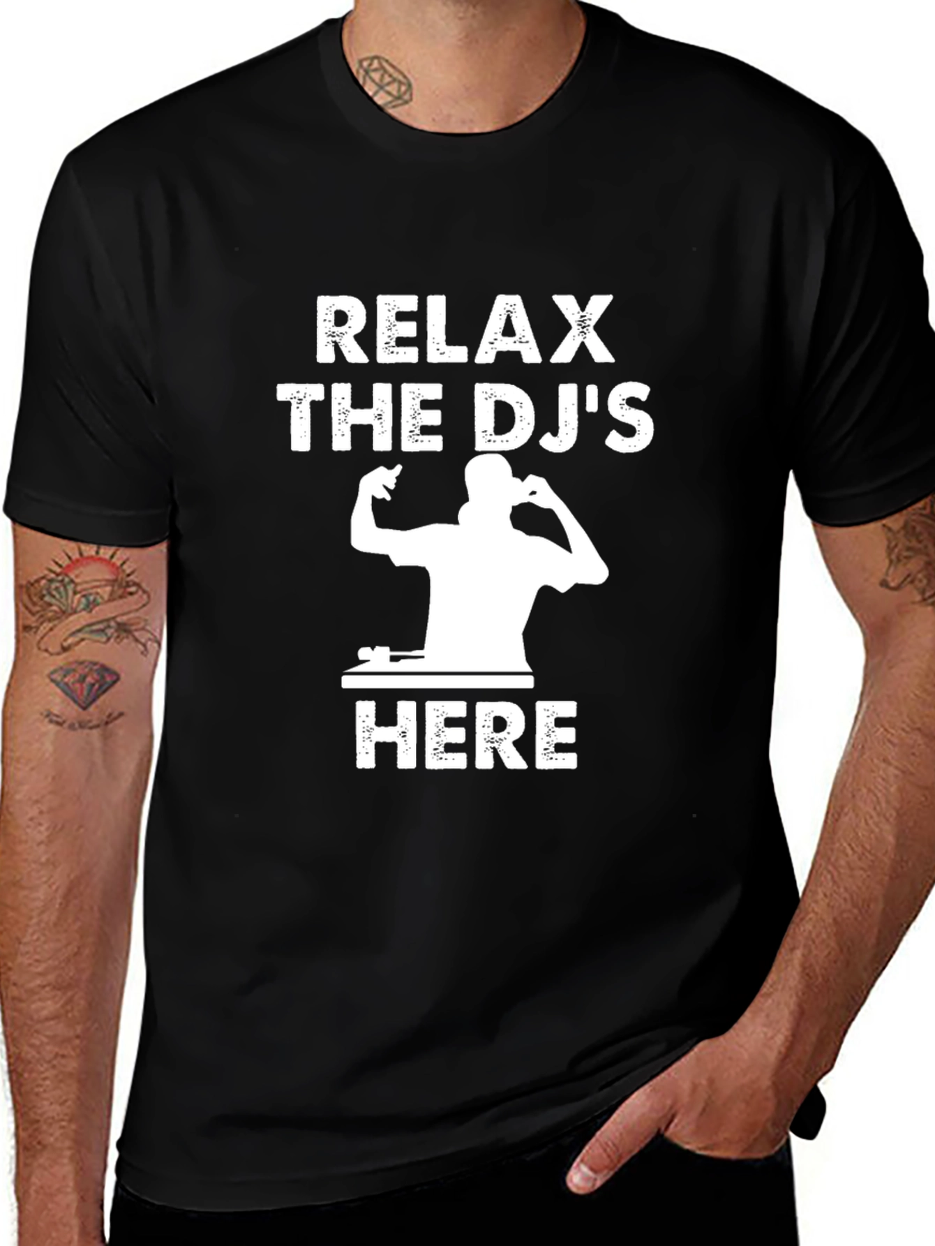 Relax the DJs Here T-Shirt - Music Lover Tee