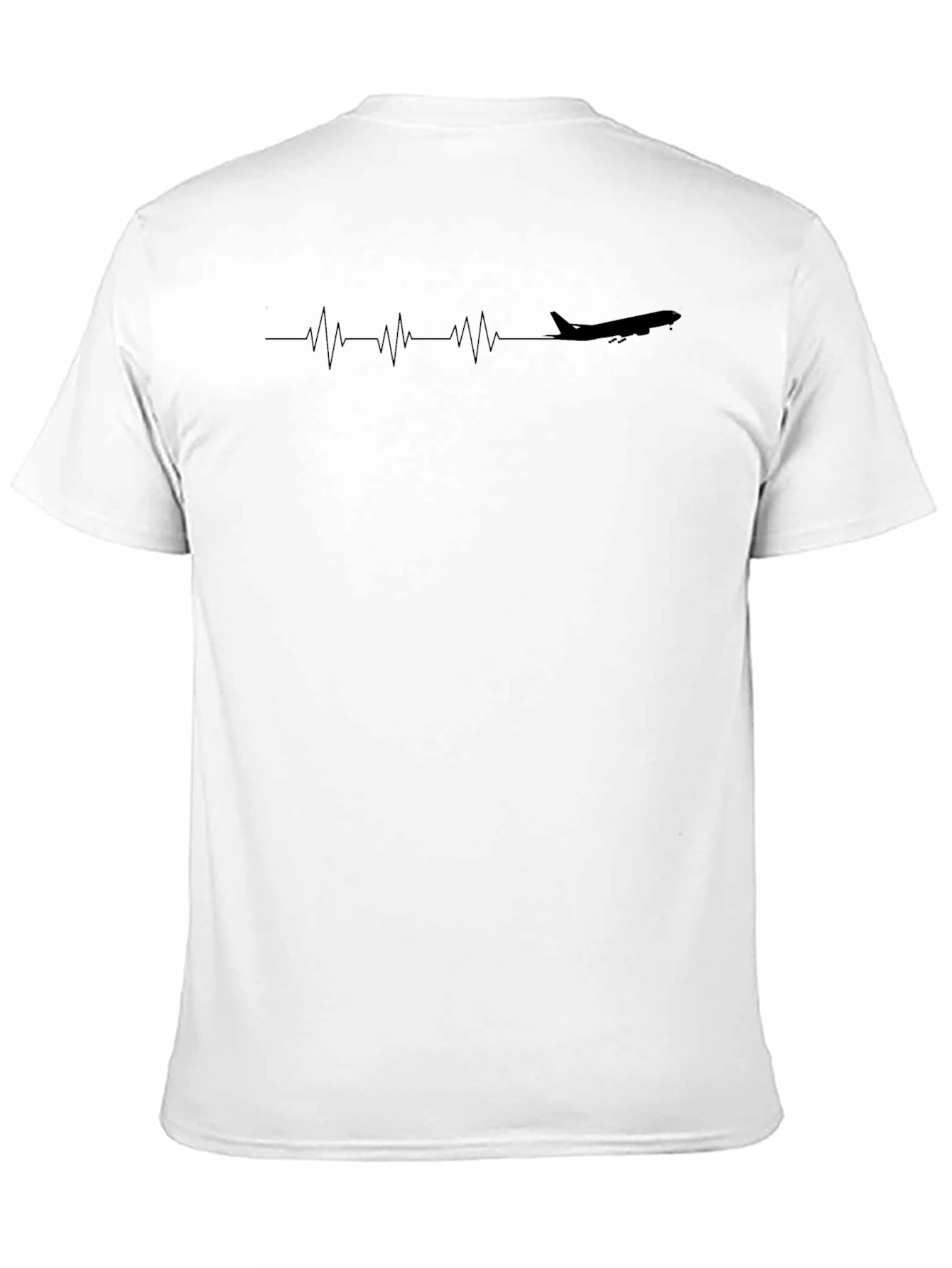 Airplane Heartbeat T-Shirt - Aviation Enthusiast Tee