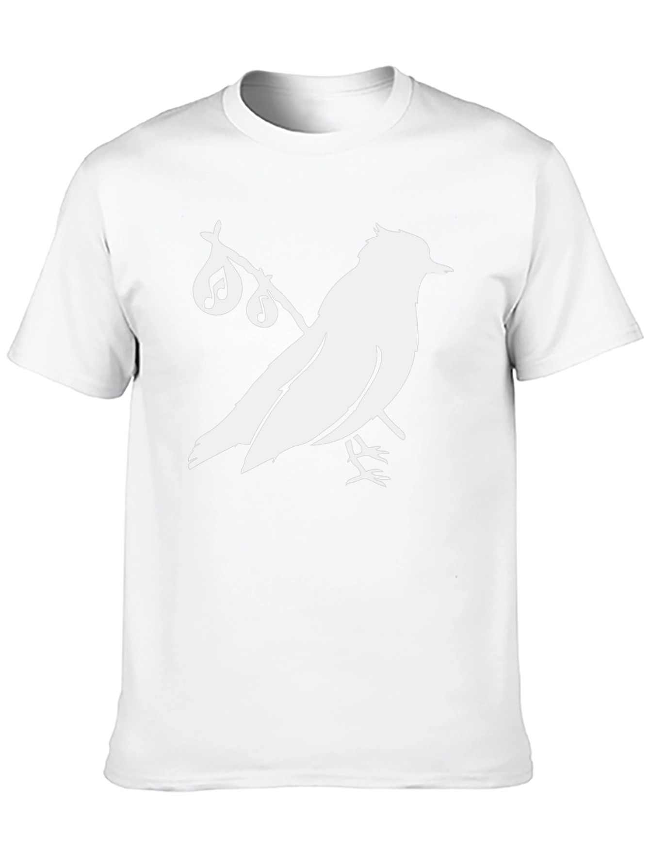 Bird Song T-Shirt - Black Cotton Graphic Tee