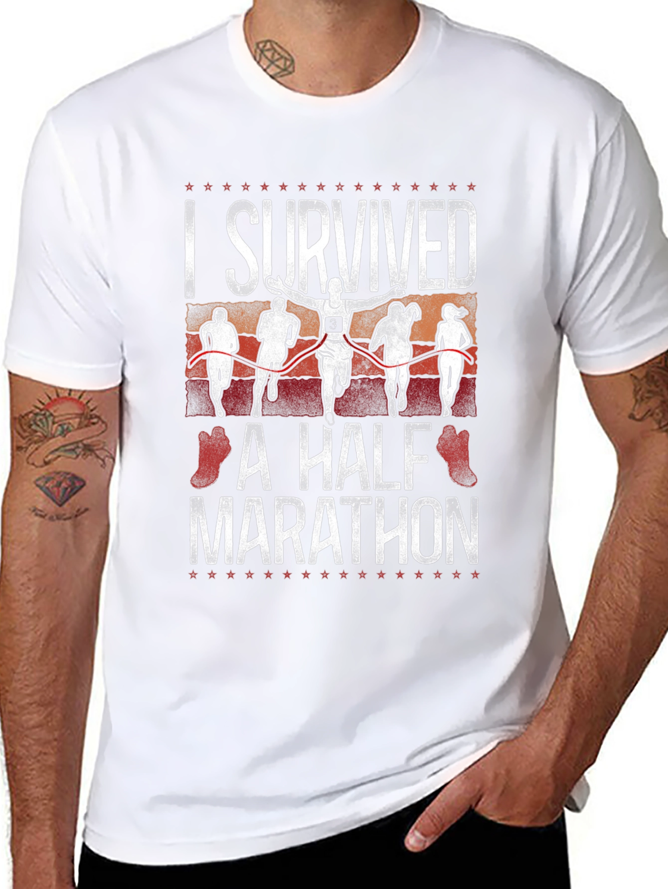 I Survived a Half Marathon Graphic Tee
