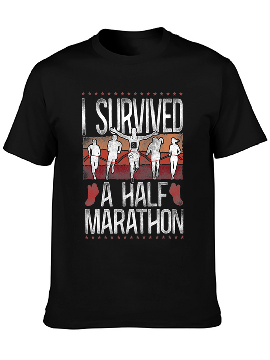 I Survived a Half Marathon Graphic Tee