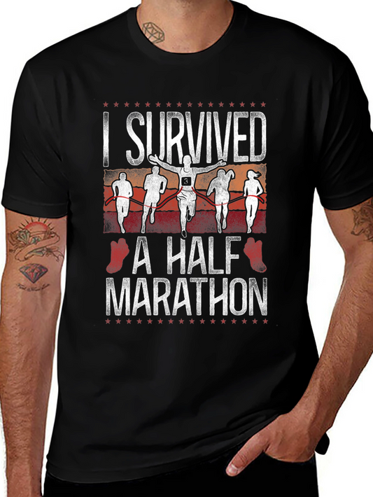 I Survived a Half Marathon Graphic Tee