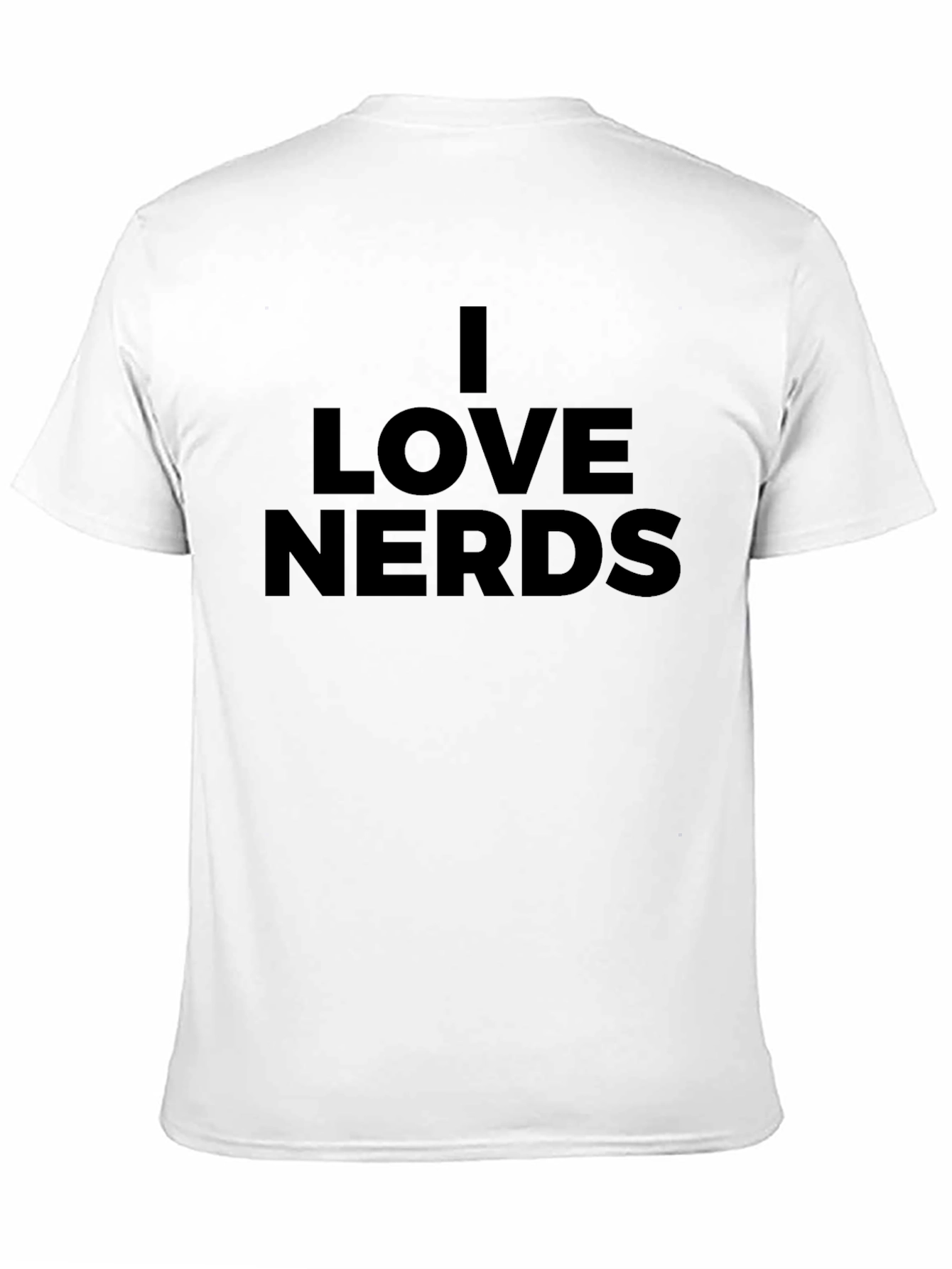 I Love Nerds Graphic T-Shirt - Black
