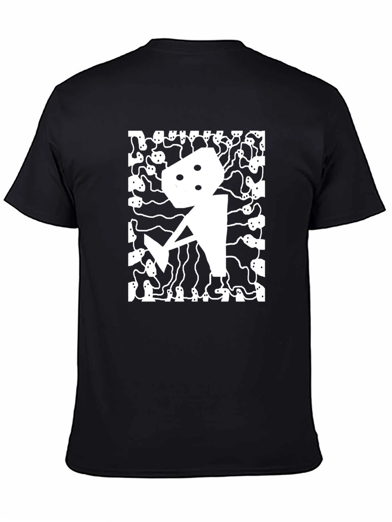Abstract Graphic Print Mens T-Shirt