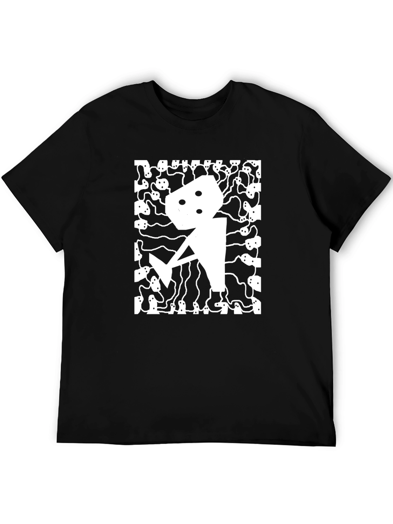 Abstract Graphic Print Mens T-Shirt