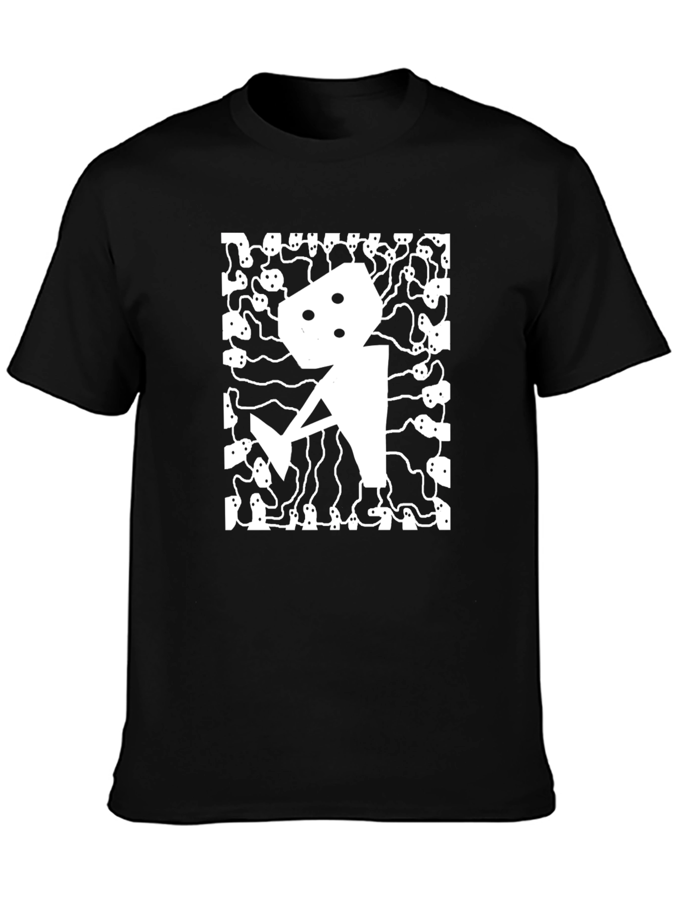 Abstract Graphic Print Mens T-Shirt