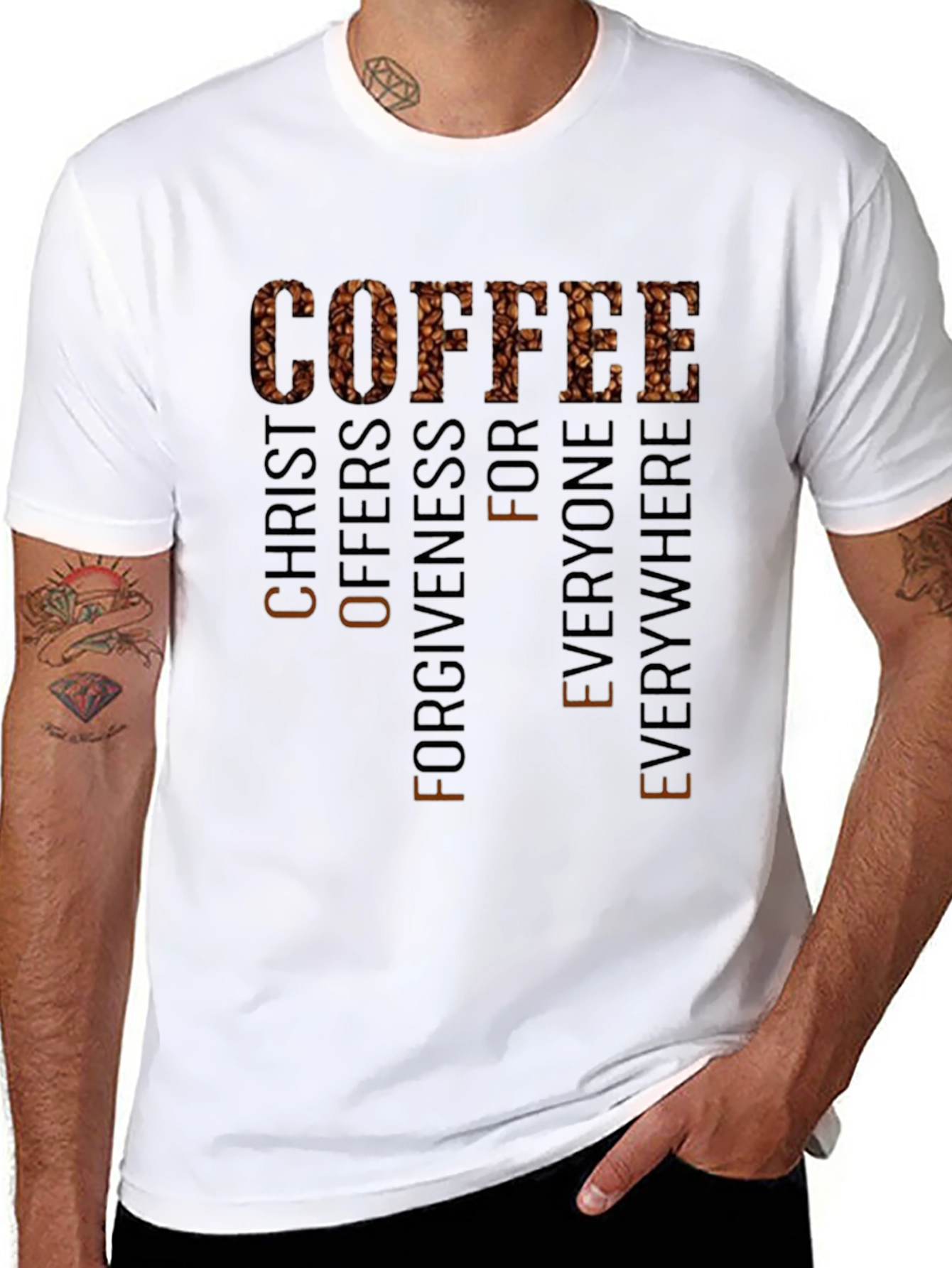 Coffee Christ Offers Forgiveness T-Shirt