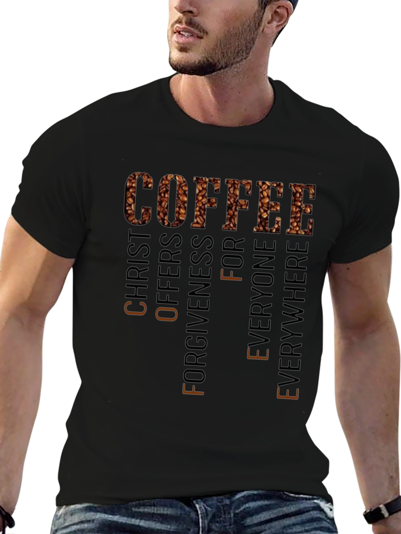 Coffee Christ Offers Forgiveness T-Shirt