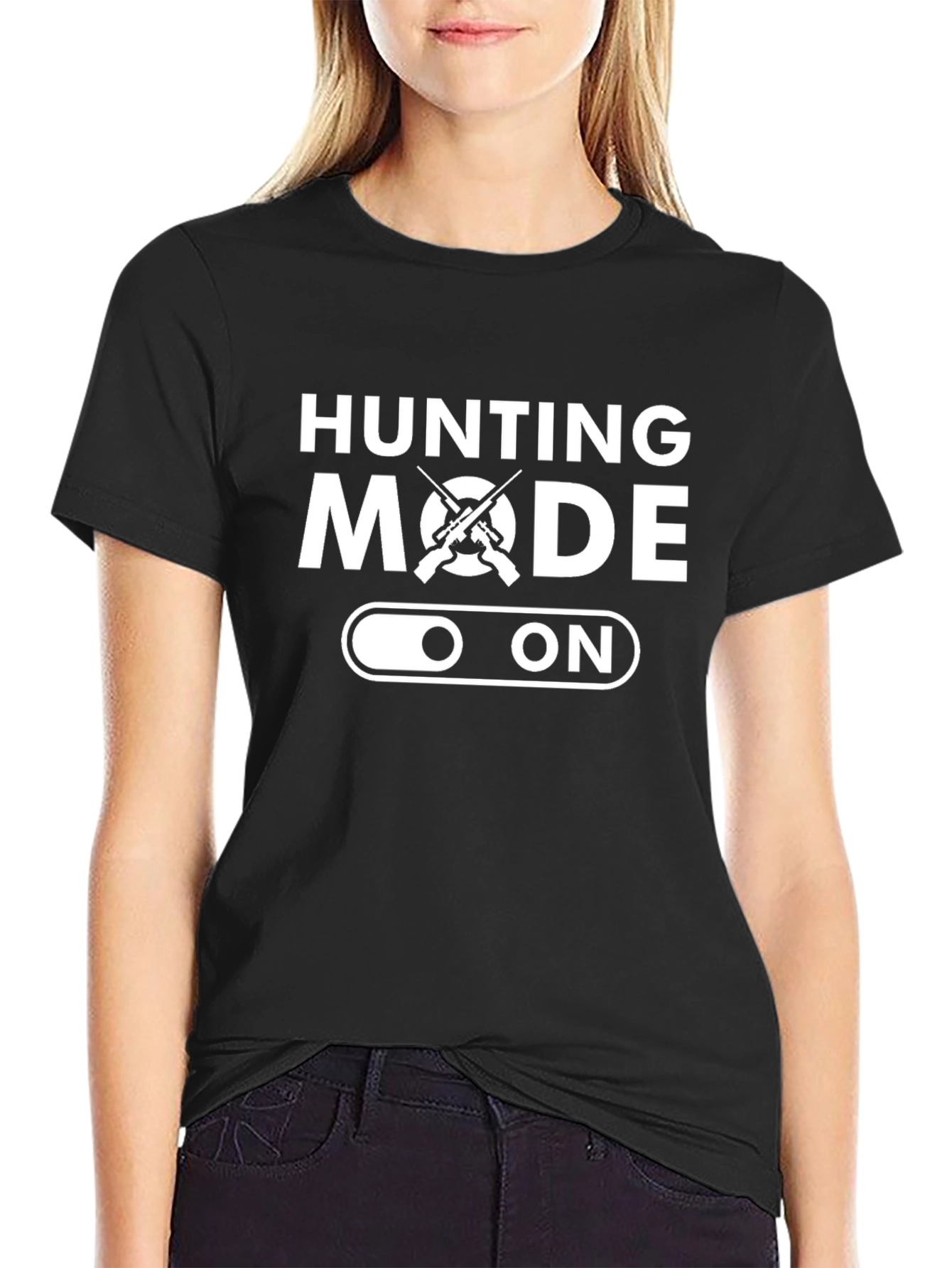 Hunting Mode ON Black T-Shirt