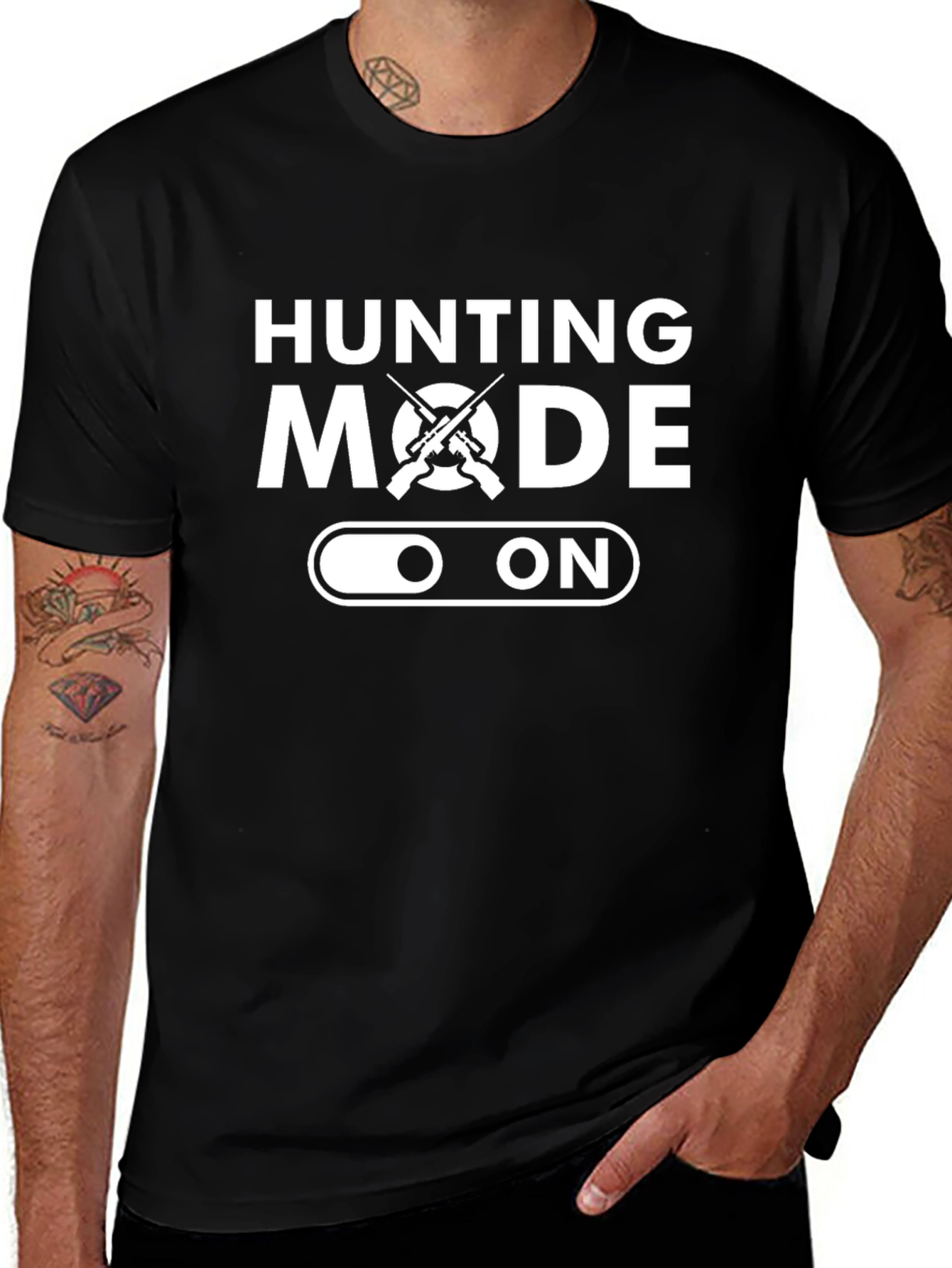 Hunting Mode ON Black T-Shirt