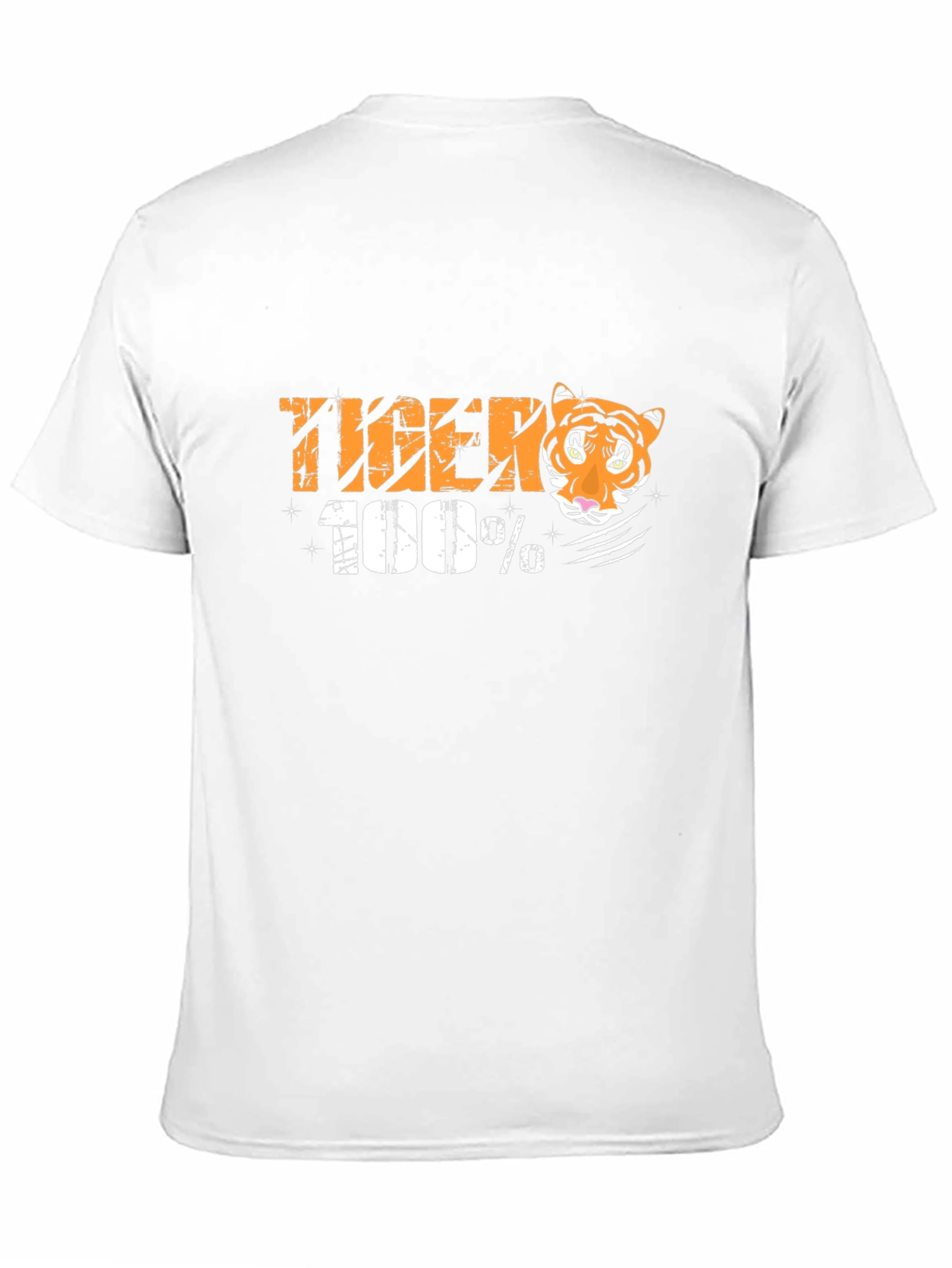 100% Tiger Graphic T-Shirt - Unisex Cotton Tee