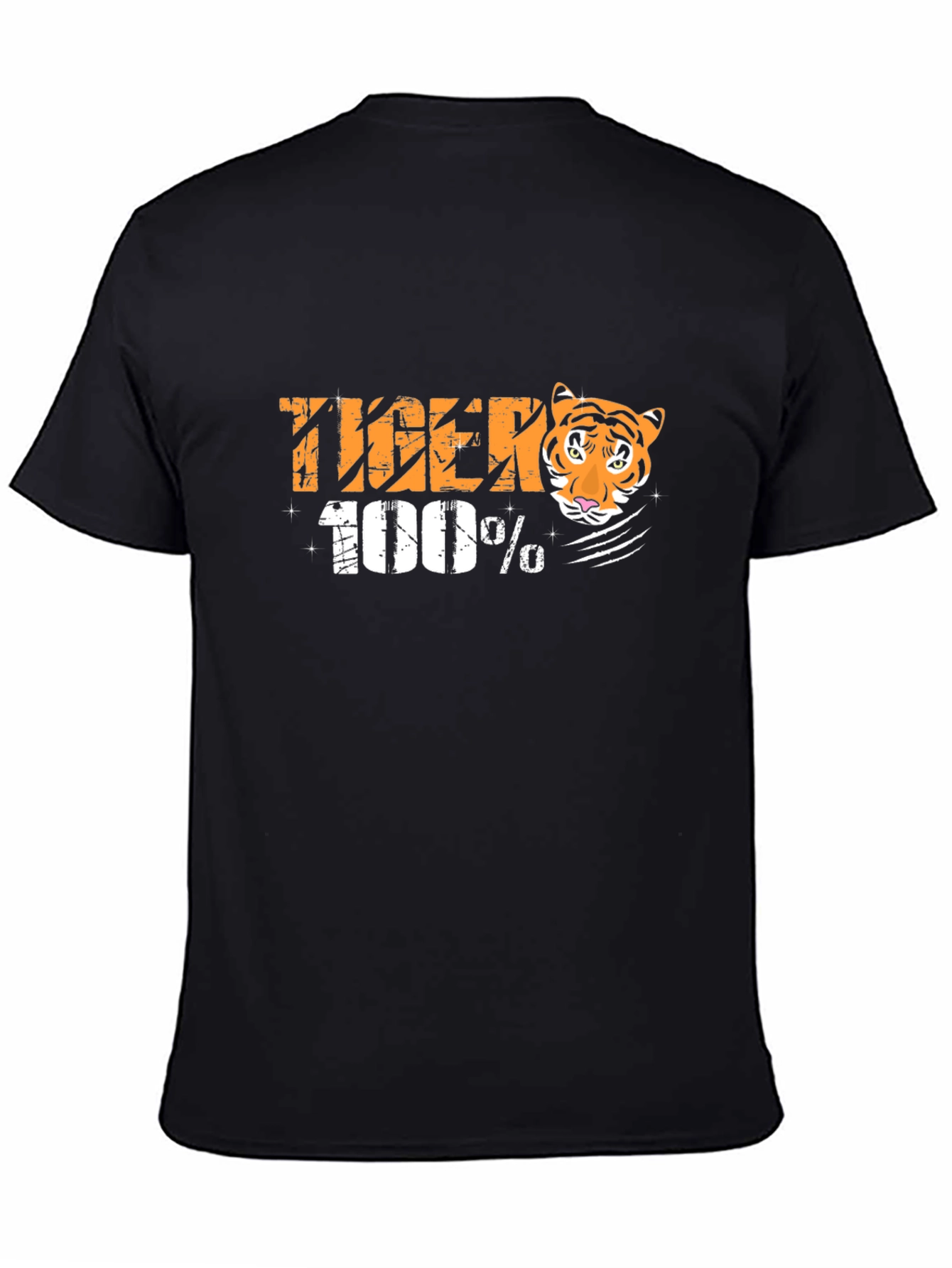 100% Tiger Graphic T-Shirt - Unisex Cotton Tee
