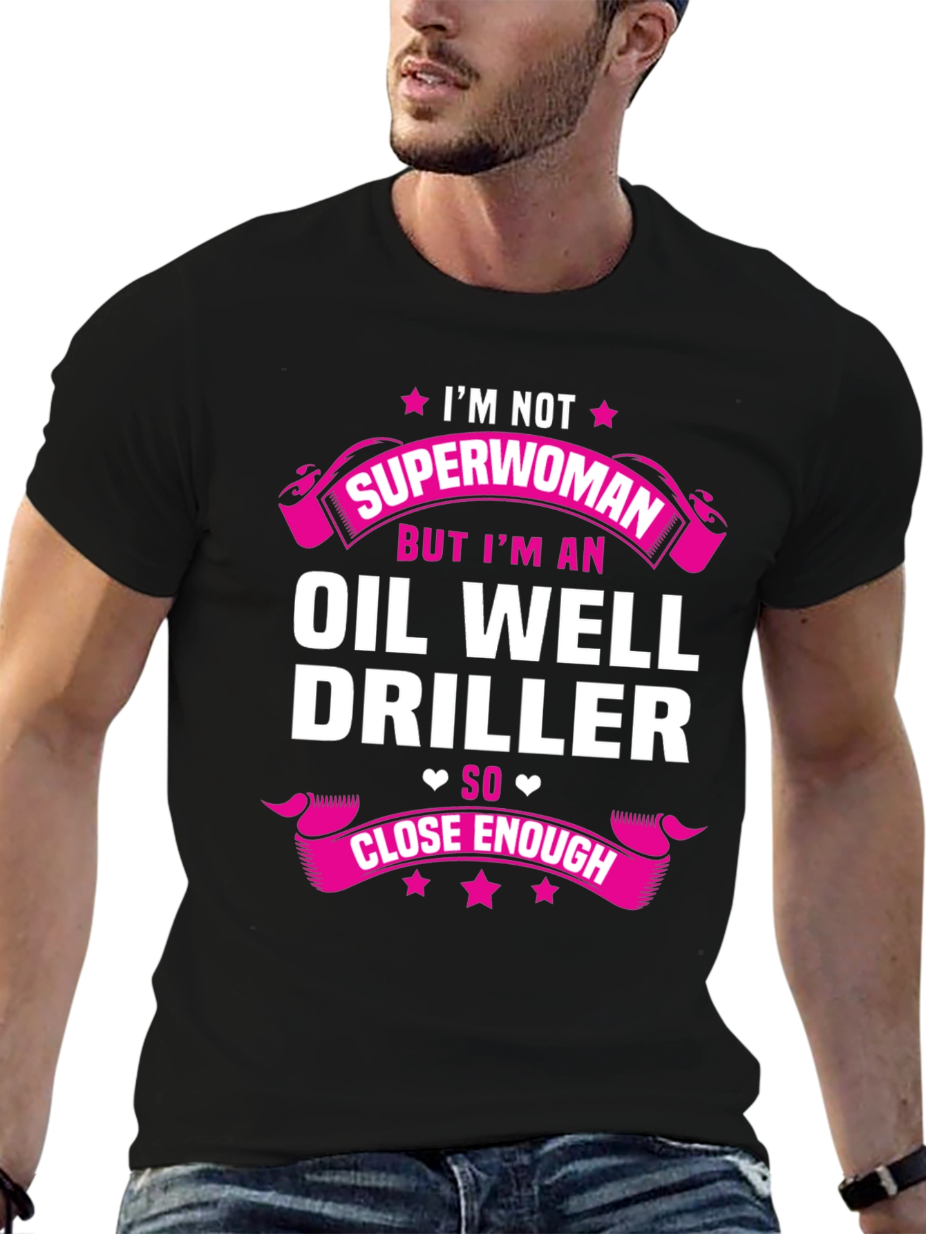 Oil Well Driller Novelty Graphic T-Shirt