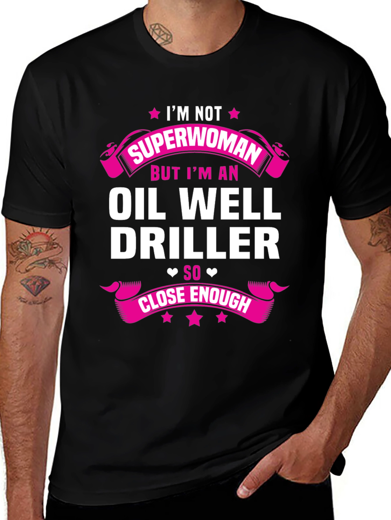 Oil Well Driller Novelty Graphic T-Shirt