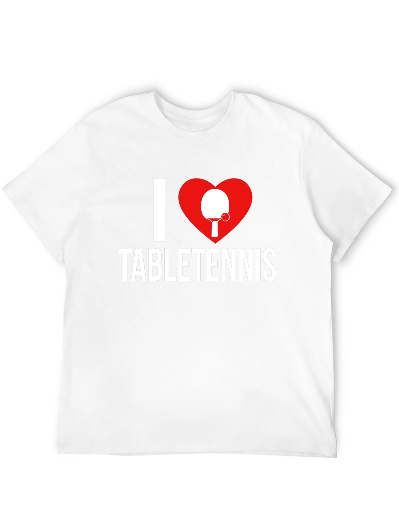 I Heart Table Tennis T-Shirt - Black
