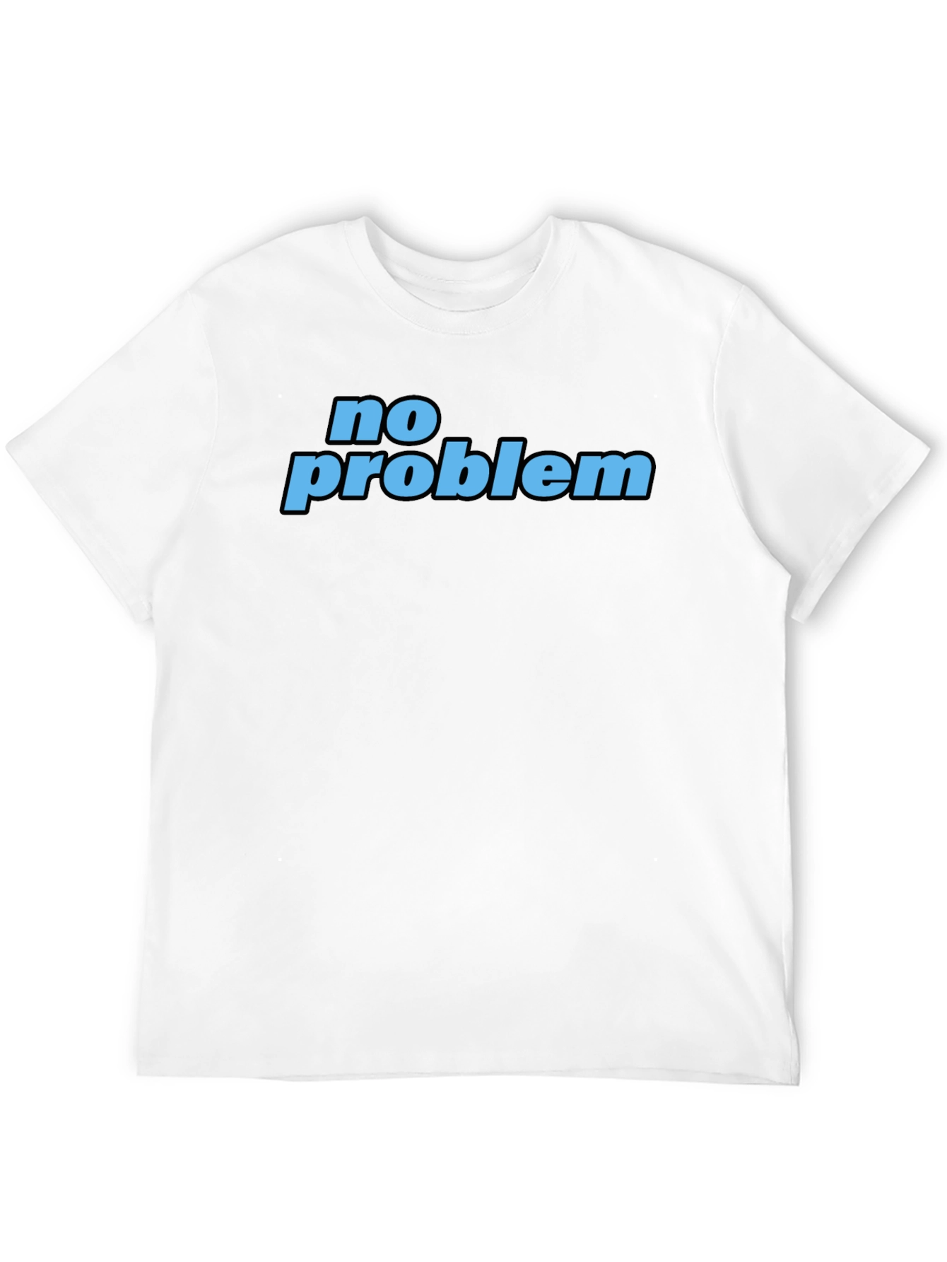 No Problem T-Shirt - Casual Black Tee