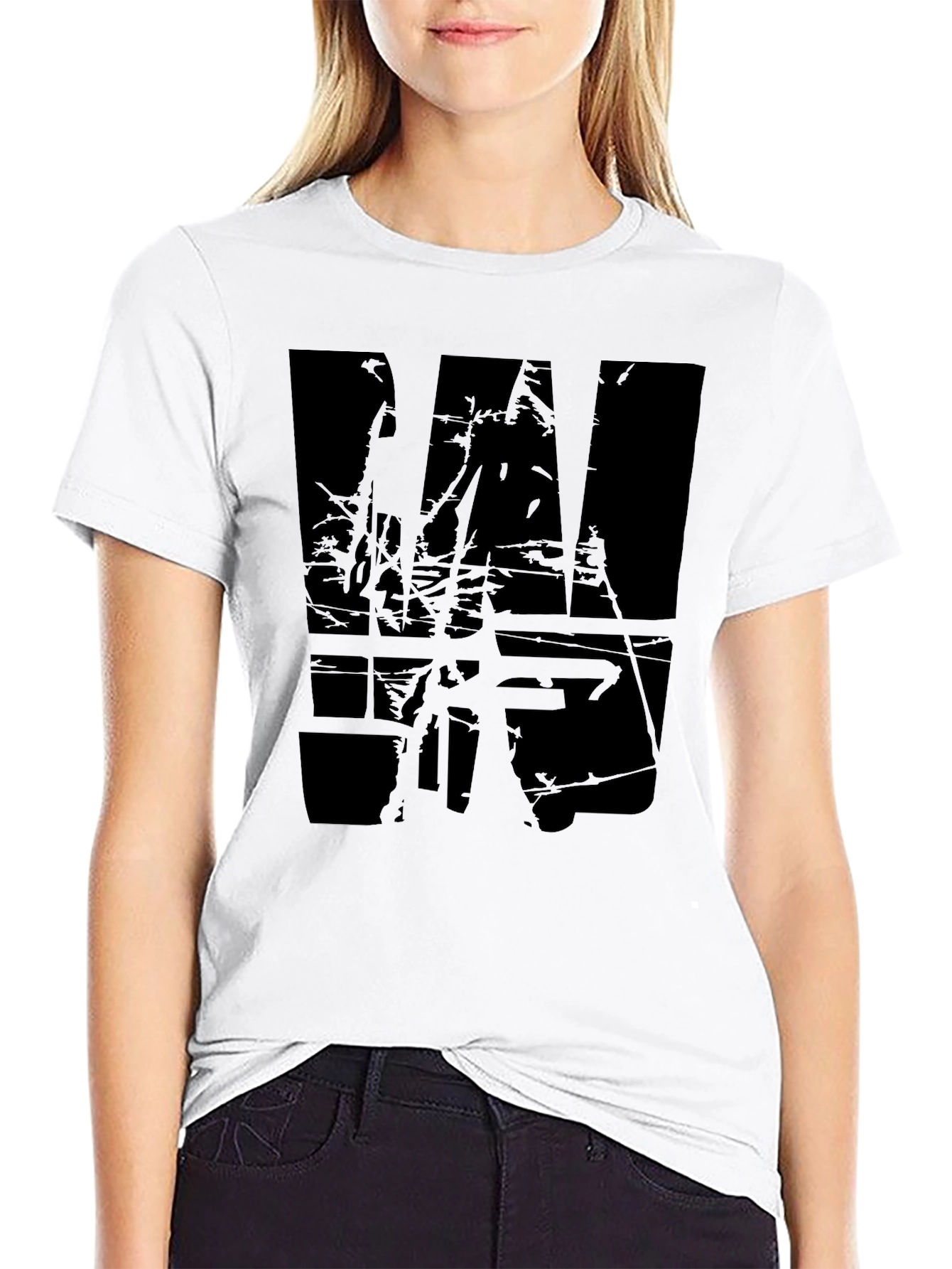 Grunge Black Graphic T-Shirt