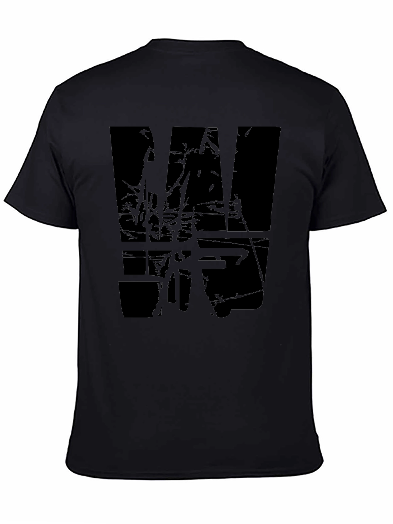 Grunge Black Graphic T-Shirt