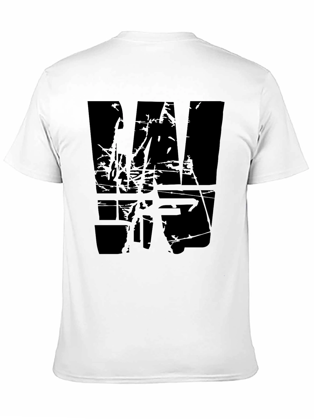Grunge Black Graphic T-Shirt