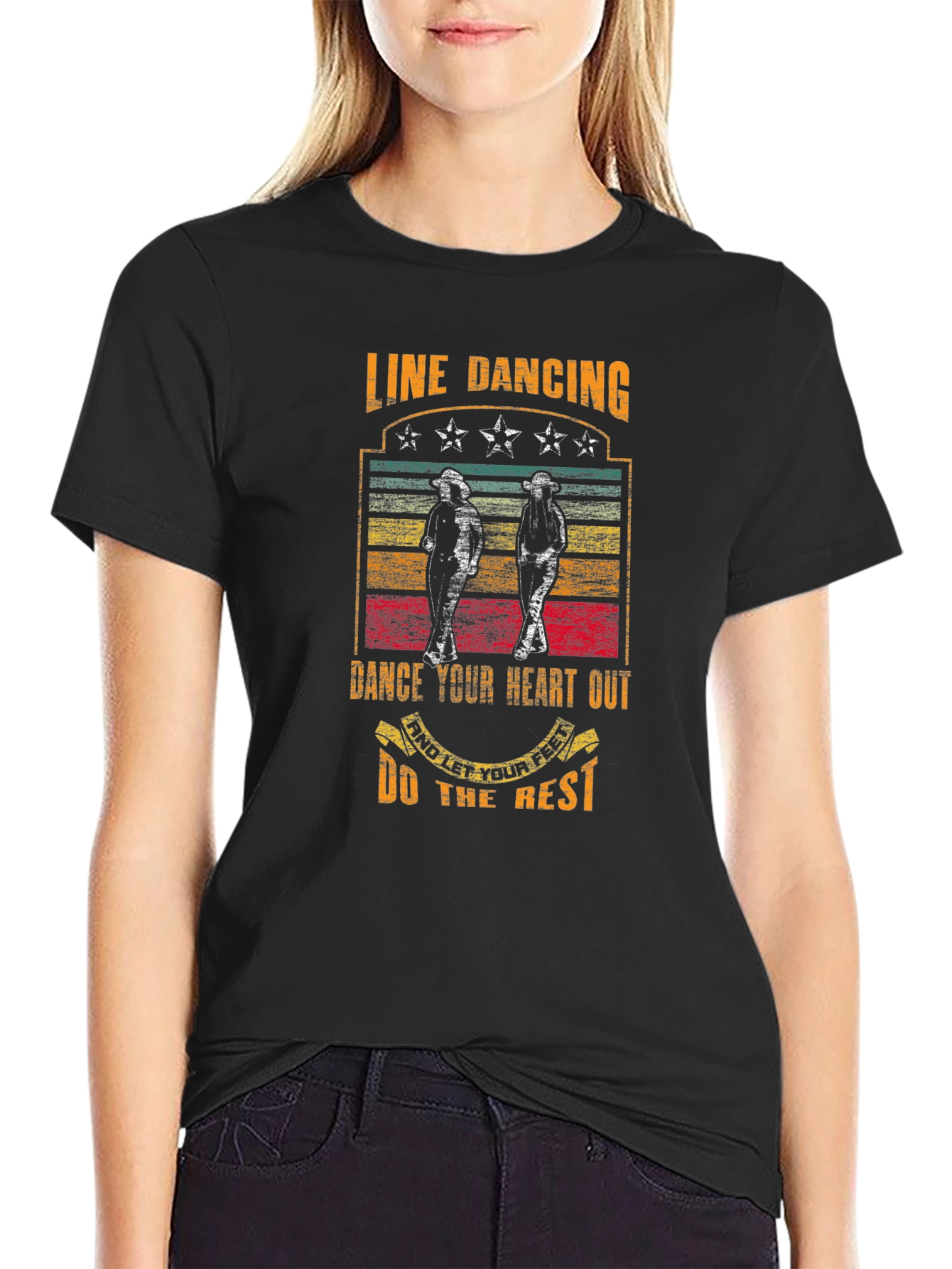 Line Dancing T-Shirt - Dance Your Heart Out