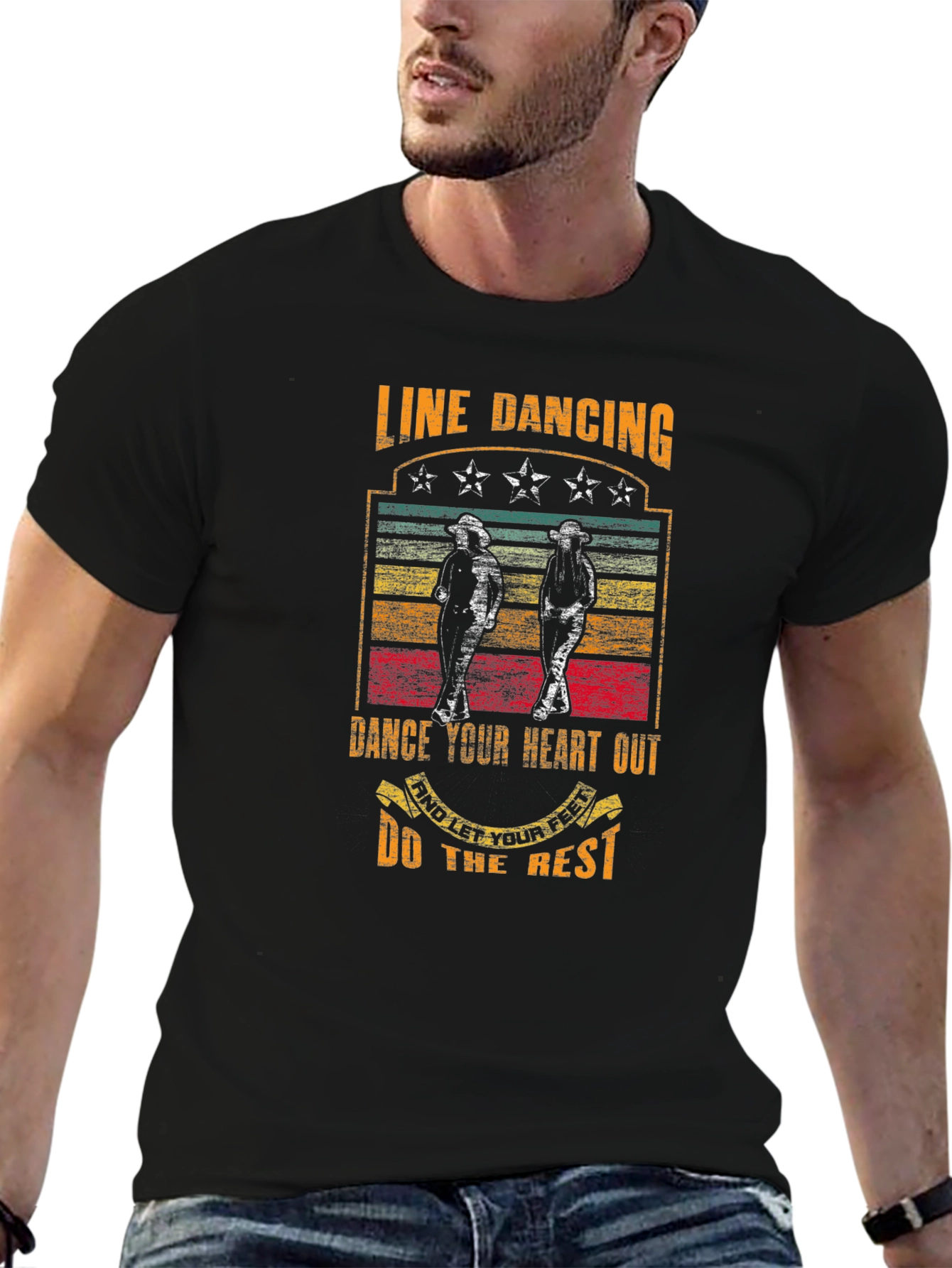 Line Dancing T-Shirt - Dance Your Heart Out