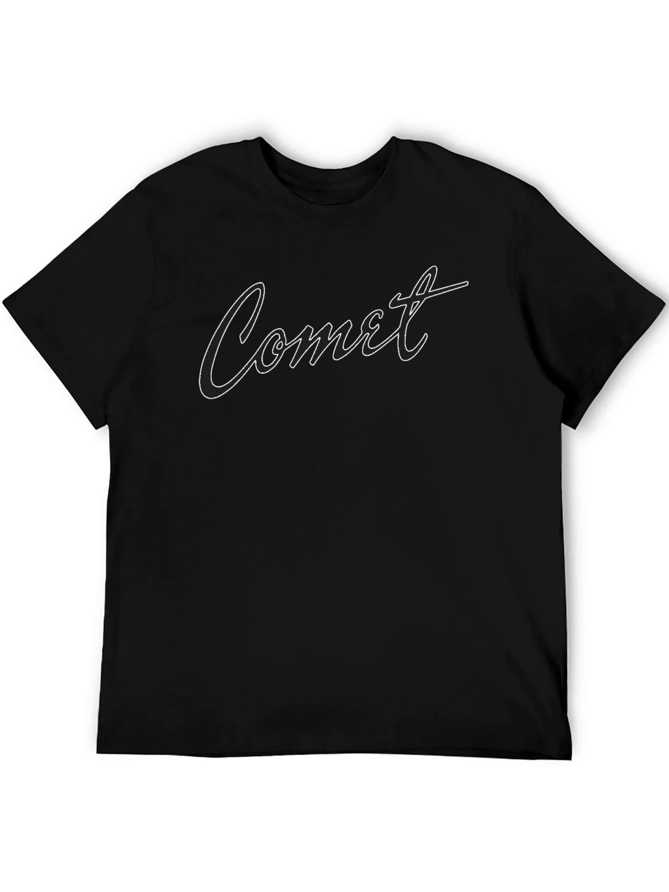 Comet Graphic Tee - Stylish Black T-Shirt