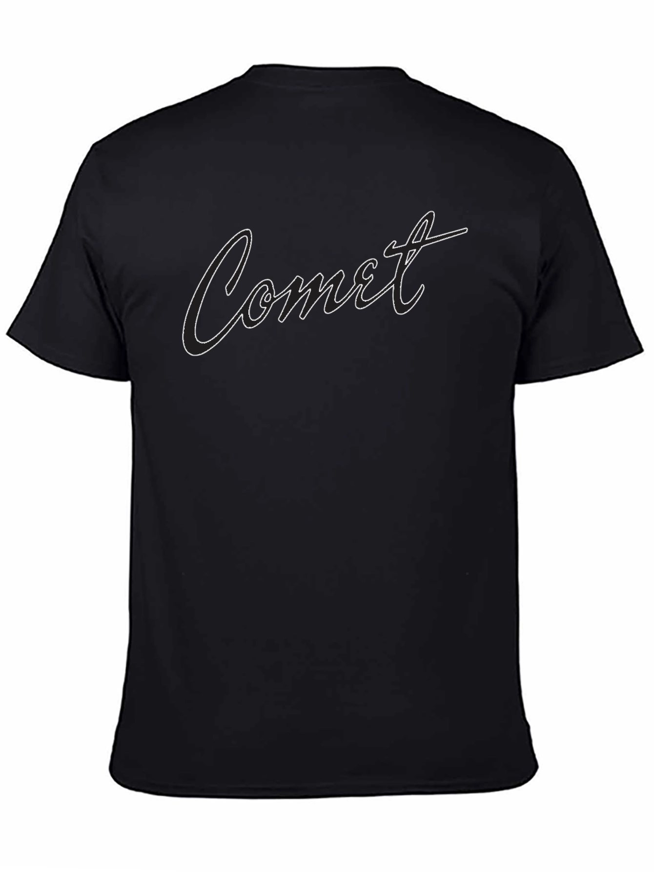 Comet Graphic Tee - Stylish Black T-Shirt