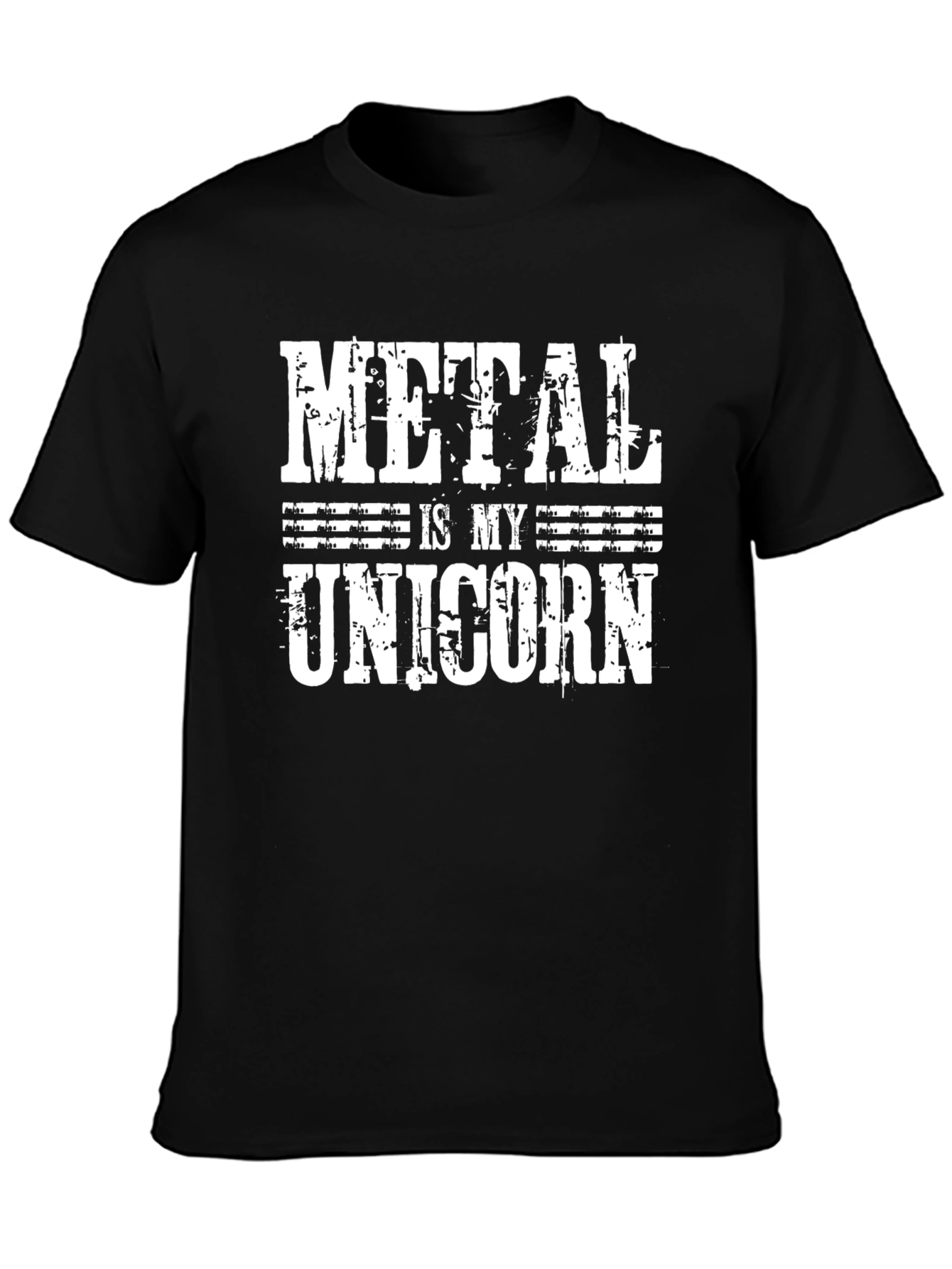 Metal Is My Unicorn Black T-Shirt